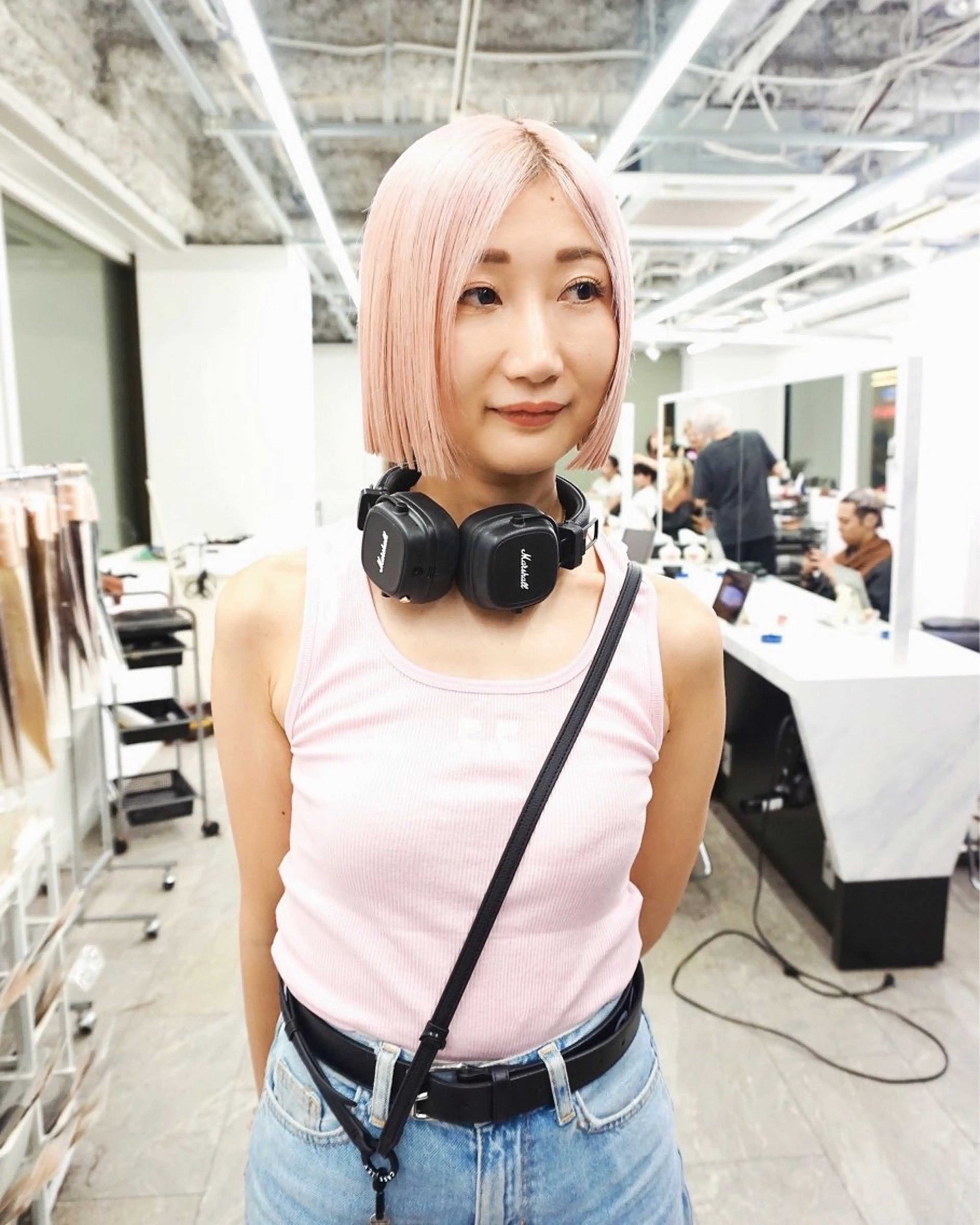 「ケアブリーチー回込み\ダブルカラー+ケラチントリートメント 渋谷/原宿/表参道/恵比寿*の写真