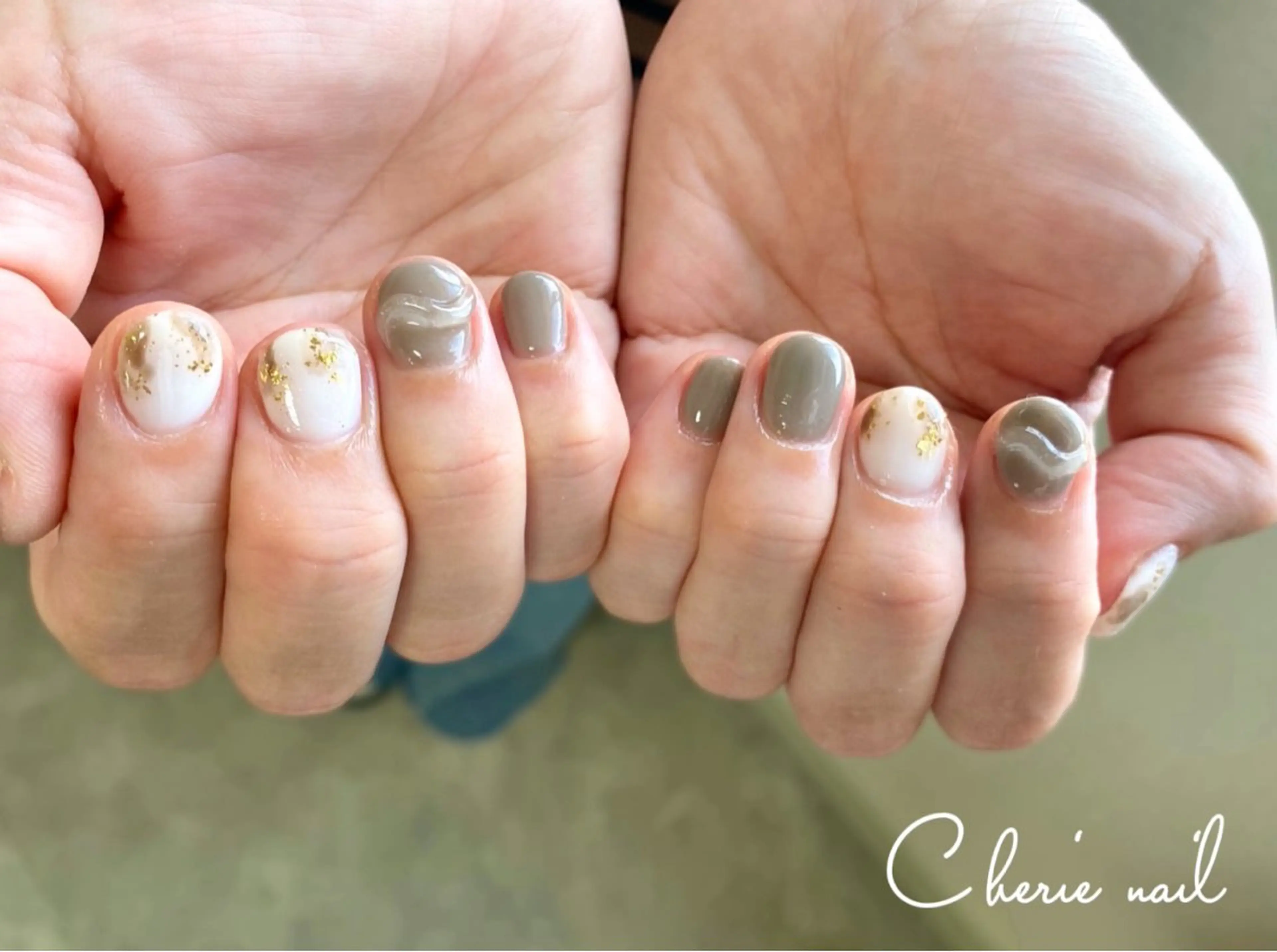 ネイル アートネイル クリアネイル ジェルネイル ニュアンスネイル ぷっくりネイル ハンドネイル Cherienail yunaのネイルデザイン