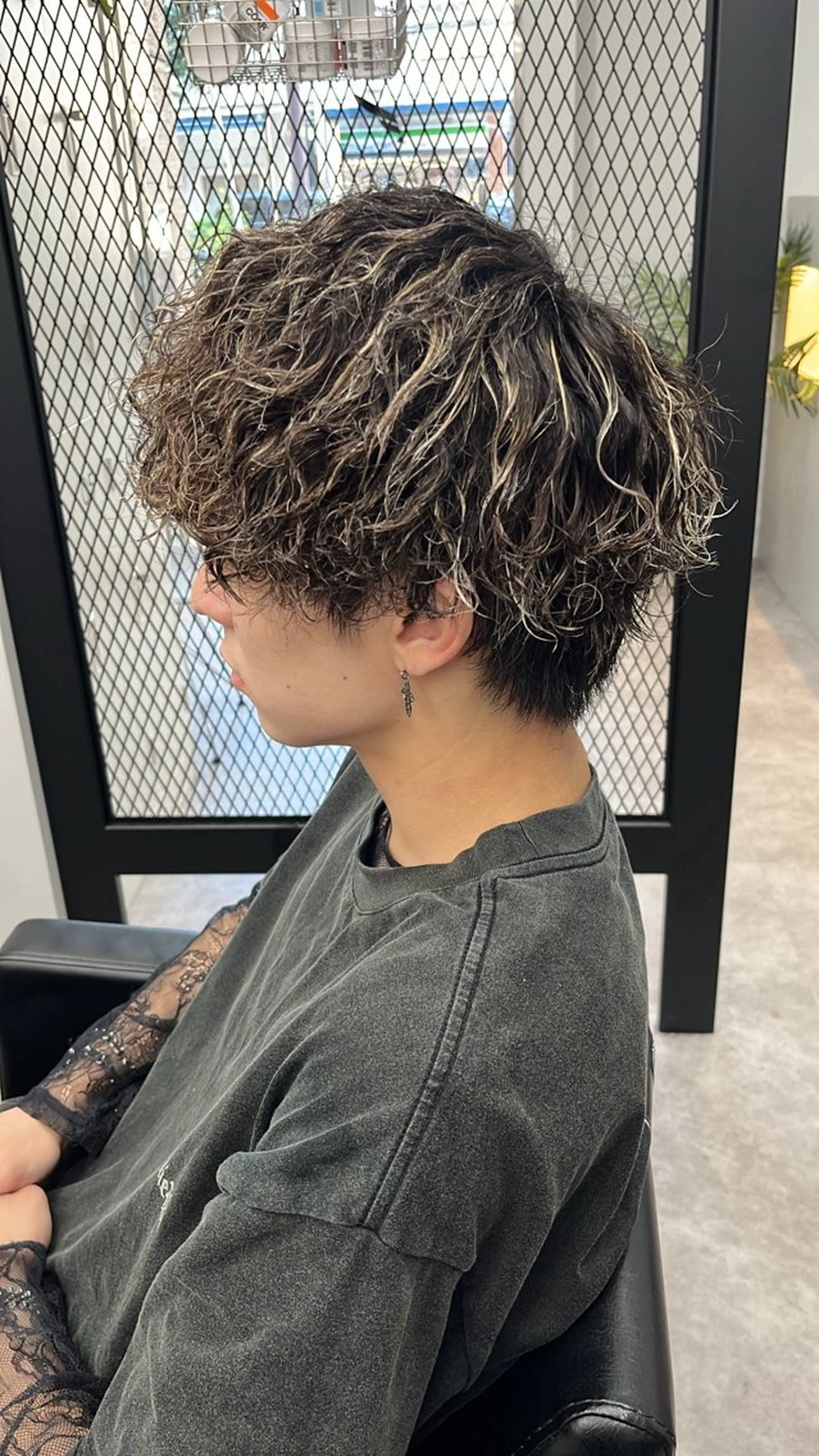 パーマ メンズ カット ヘアカラー パーマ men's salon First中崎町店所属・First中崎町 西郡   涼のヘアスタイル