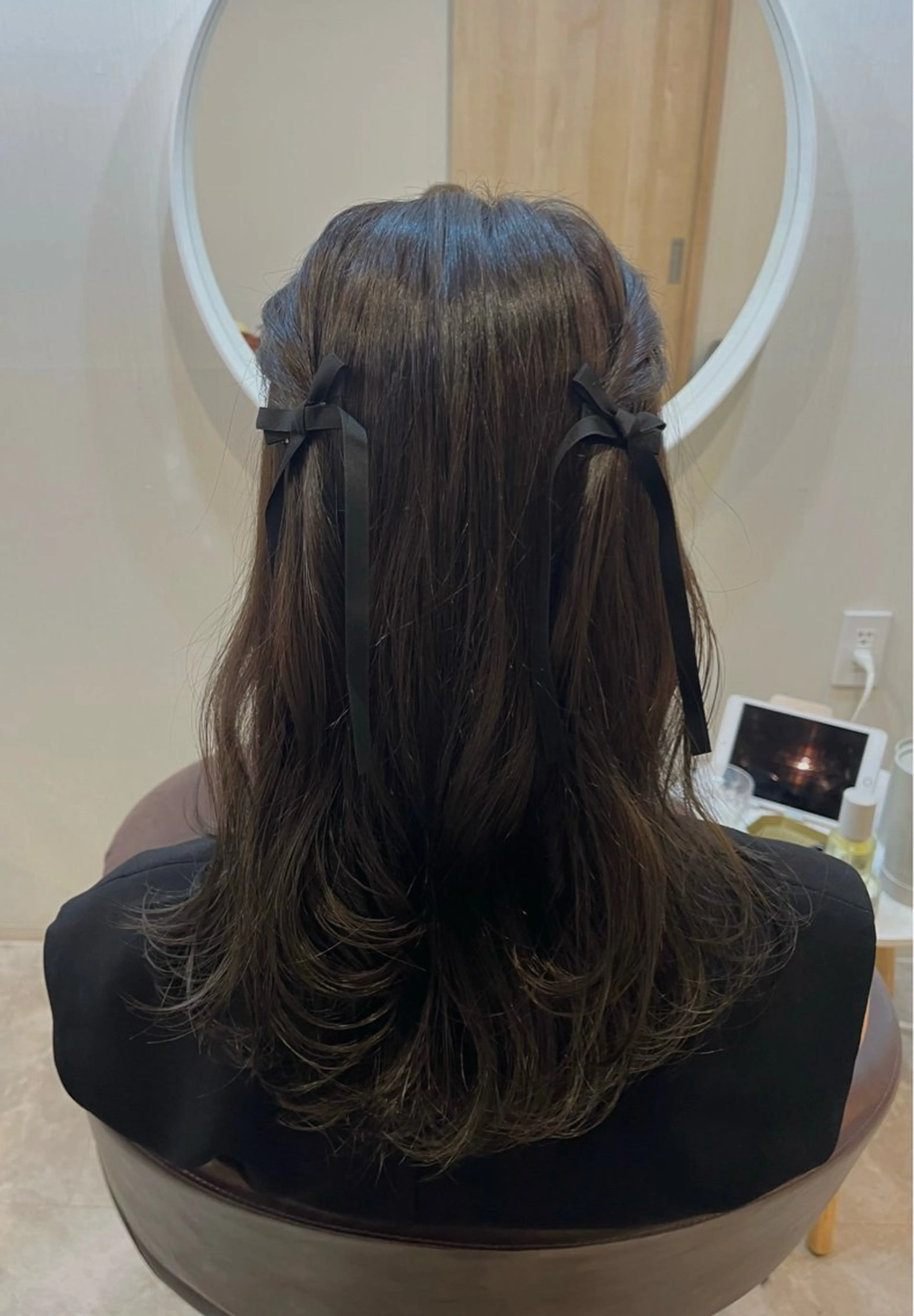 セミロング カラー カット ヘアカラー トリートメント 下石怜子/レイヤー/ 透明感カラーのヘアスタイル