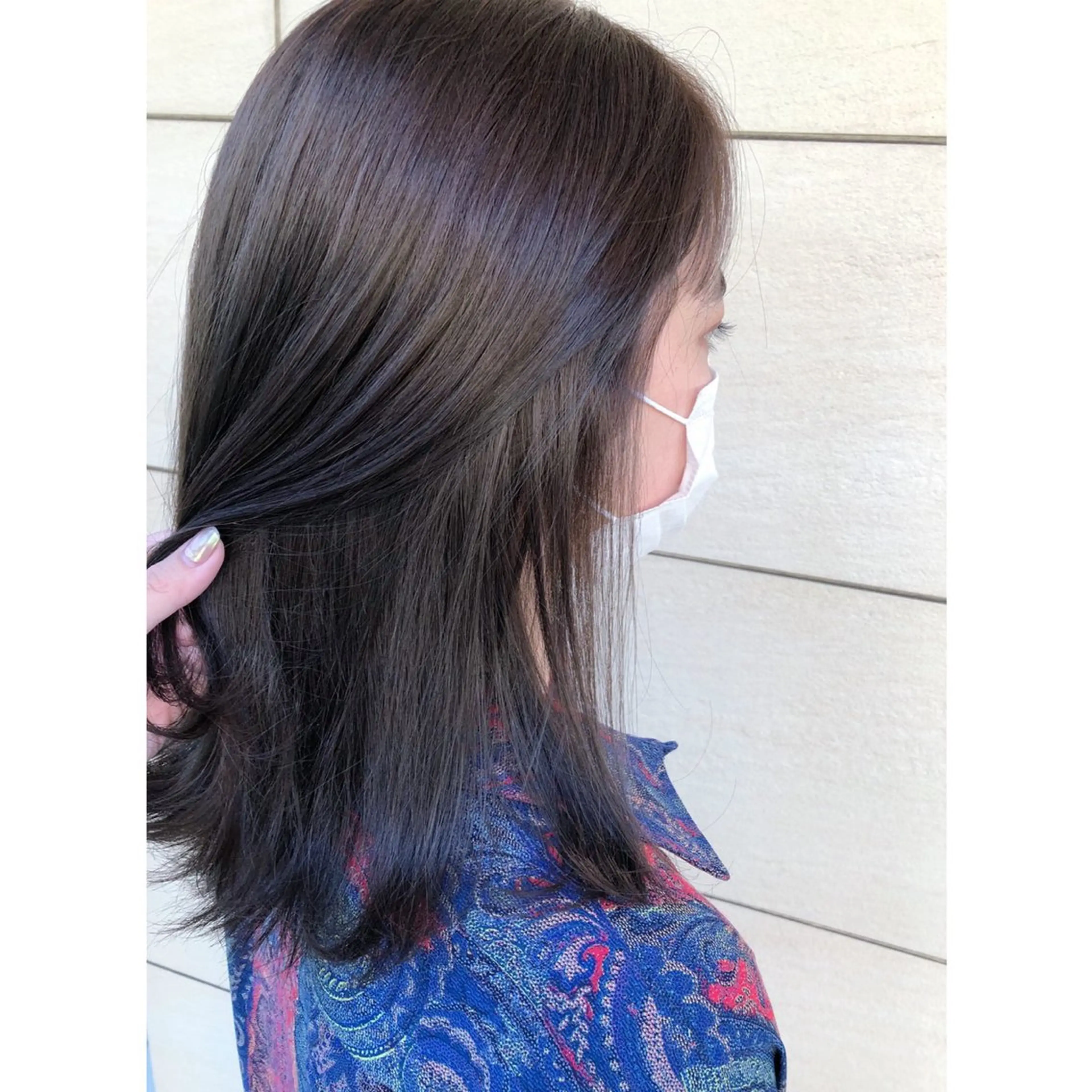 セミロング カット ヘアカラー 辻野 光希のヘアスタイル