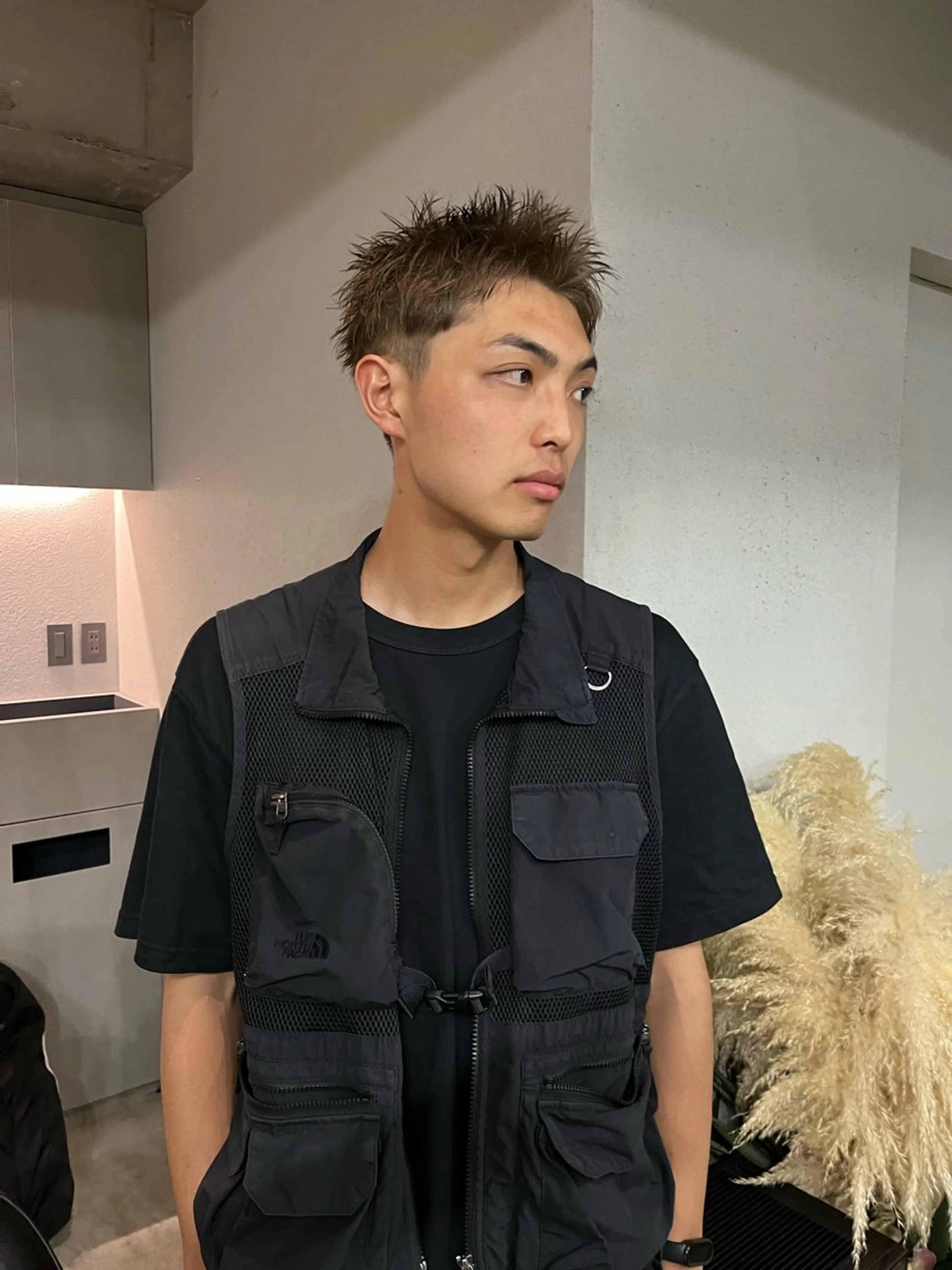 ショート カラー メンズ カット ヘアカラー トリートメント 表参道/赤み無し 透明感 colorのヘアスタイル