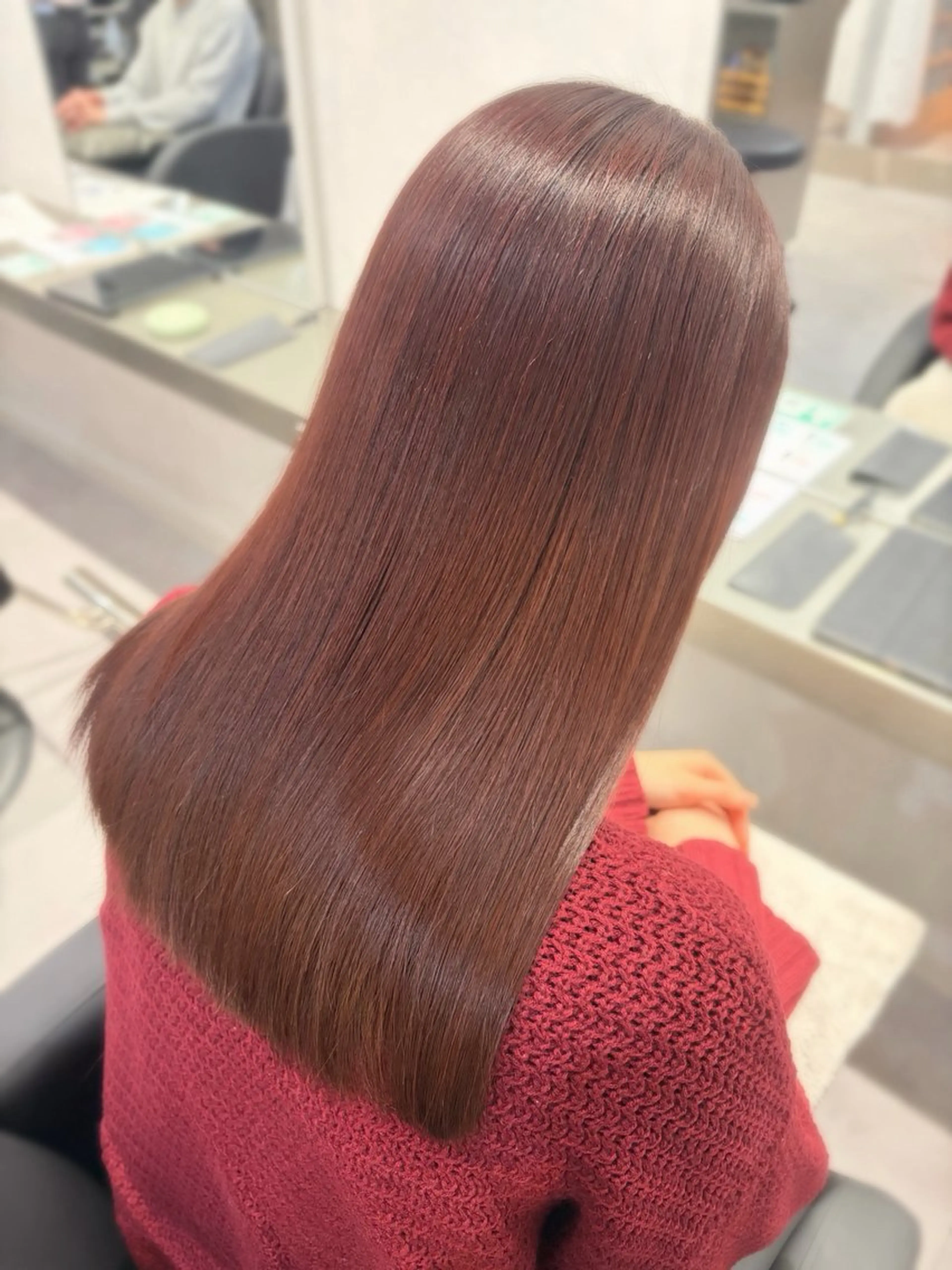 セミロング 縮毛矯正 縮毛矯正 🫧縮毛矯正支持率 No.1 ほのか🫧のヘアスタイル