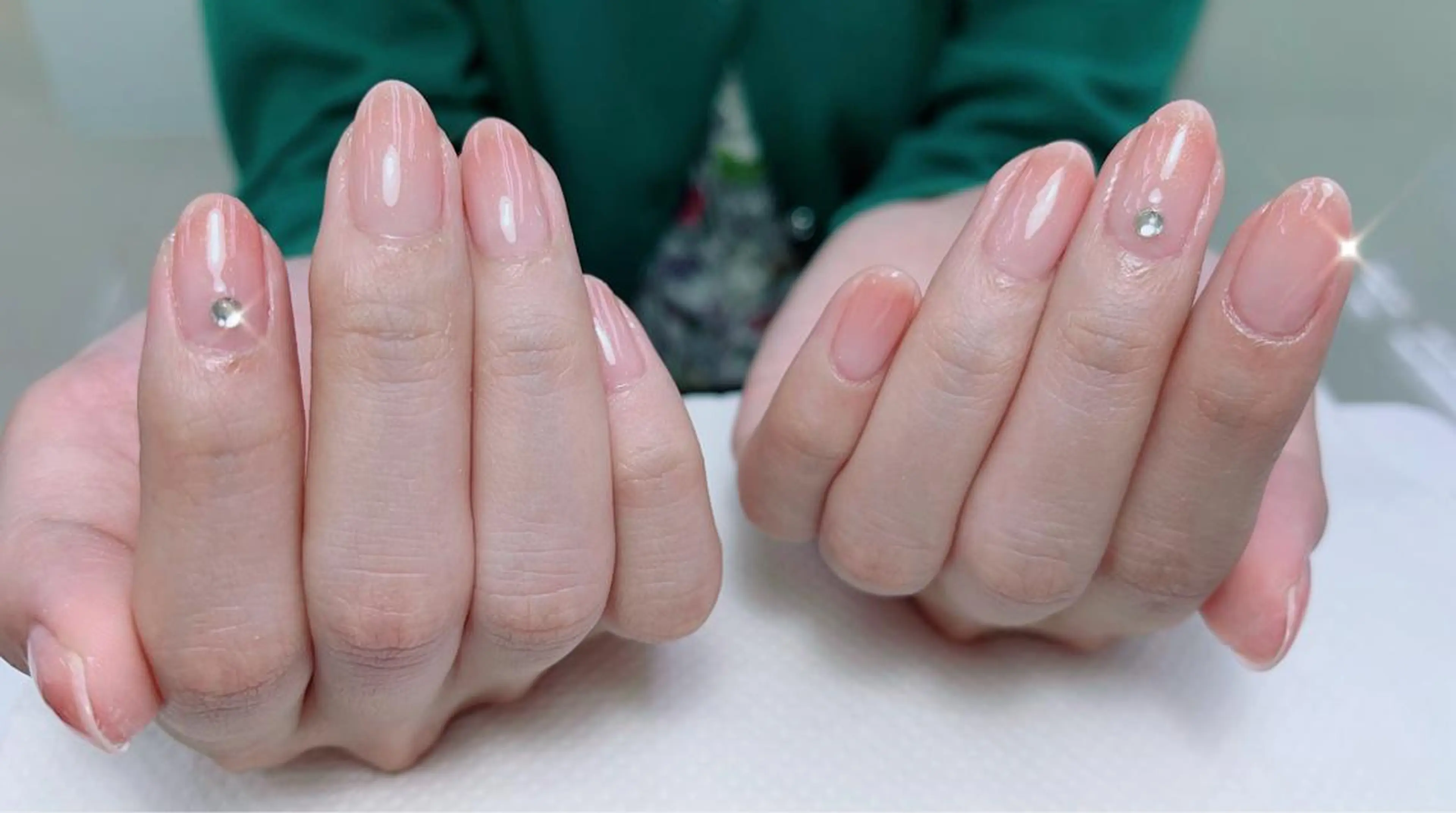 ネイル グラデーション ラメ(グリッター) ラメグラデーション ハンドネイル Floria nail salonのネイルデザイン