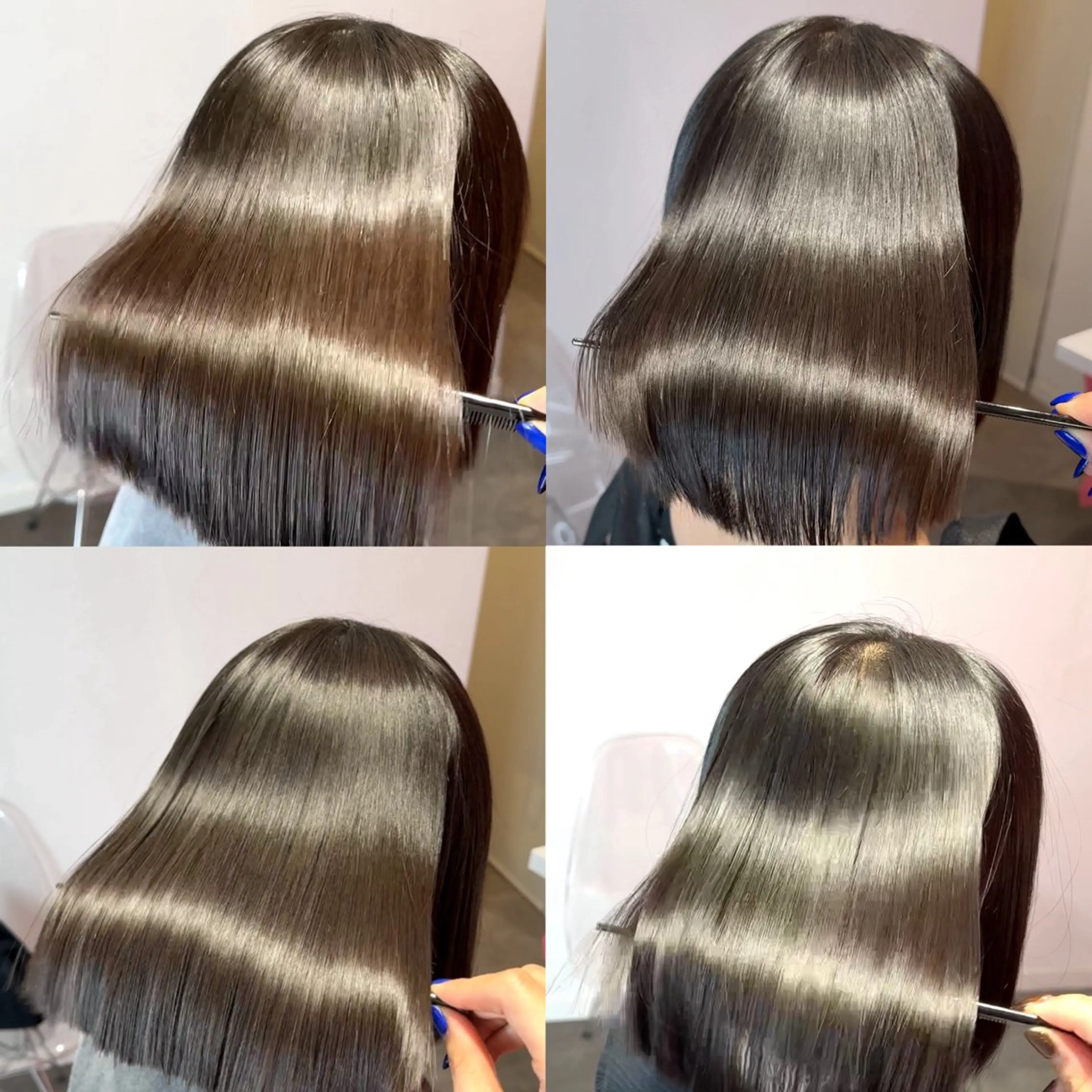 ショート カット 縮毛矯正 トリートメント 莉乃/縮毛矯正/髪質 改善/艶カラーのヘアスタイル