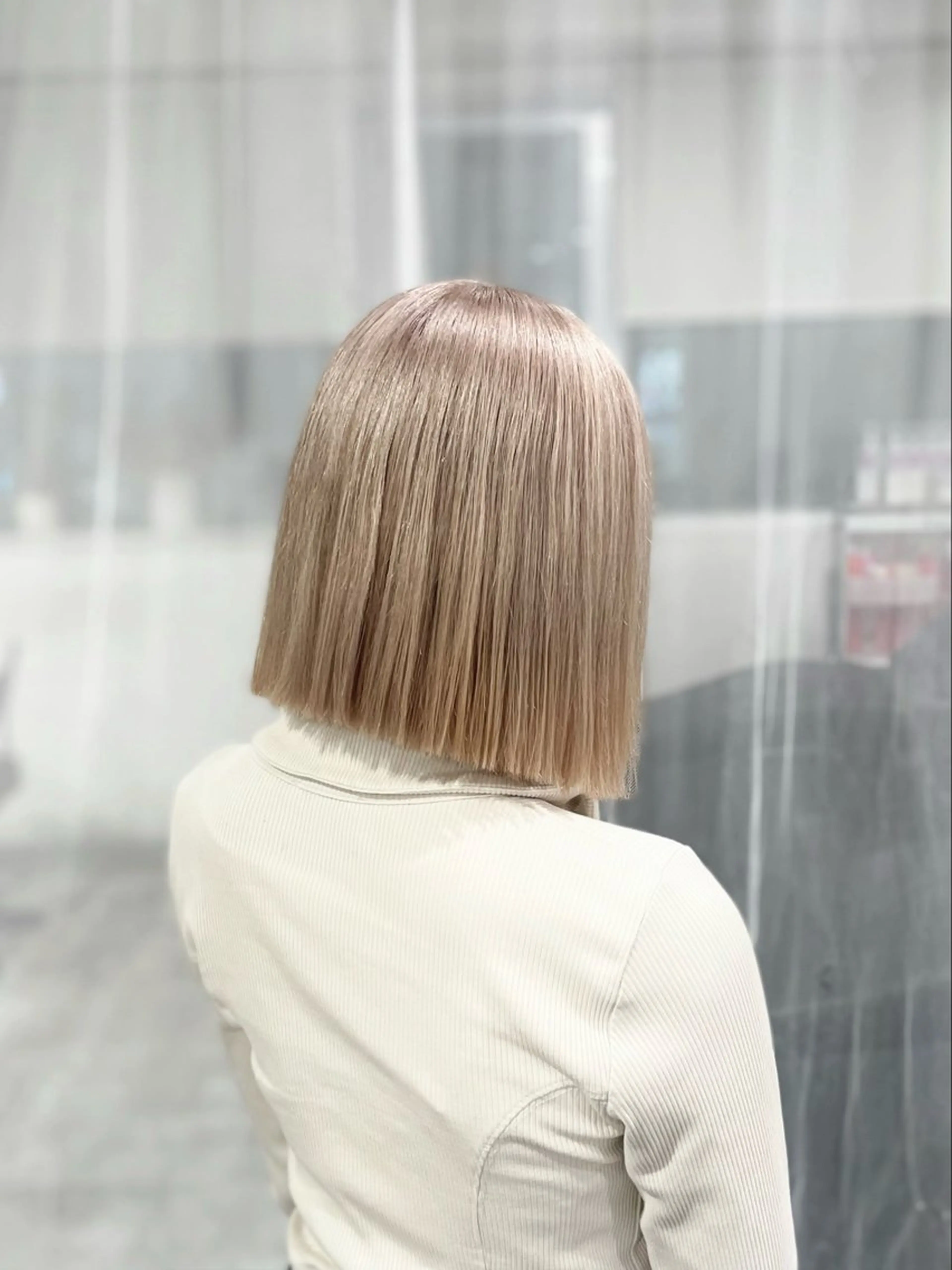 ミディアム カラー ヘアカラー トリートメント GaKu/ハイトーン /ブリーチ/ブロンドのヘアスタイル