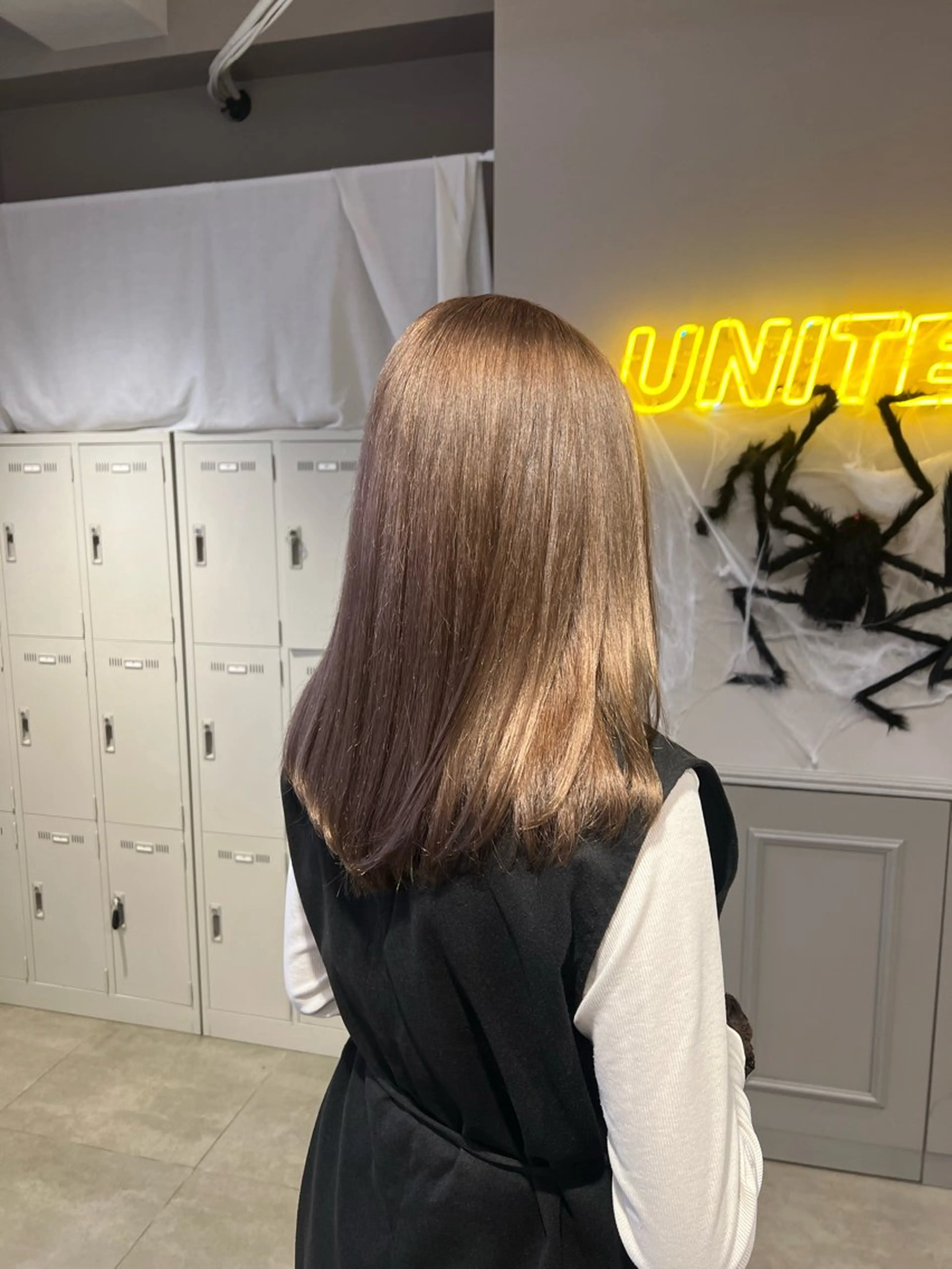 ロング カラー ヘアカラー トリートメント 韓国レイヤーカット /REIのヘアスタイル