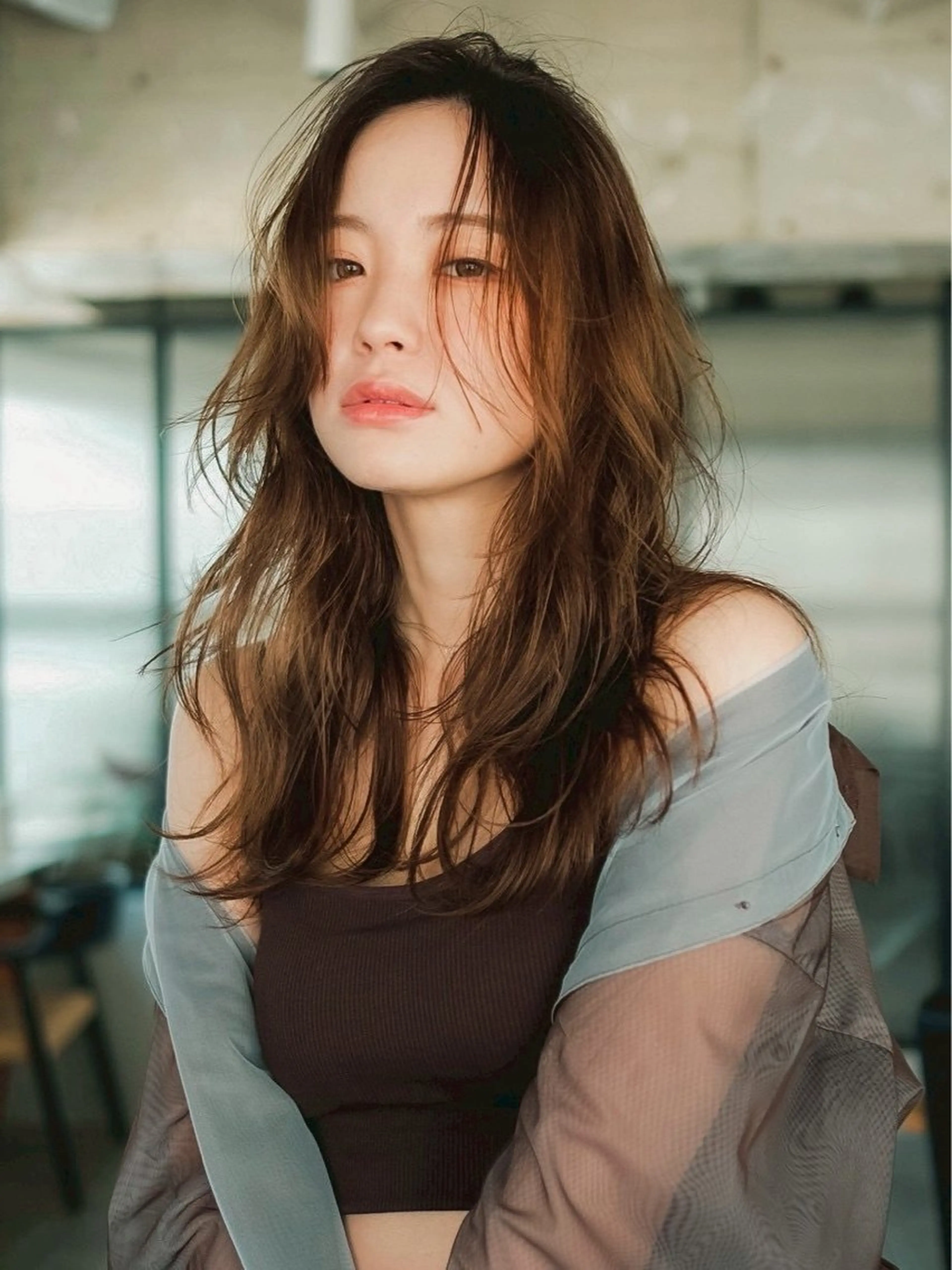 ロング カラー ネモ ユウのヘアスタイル