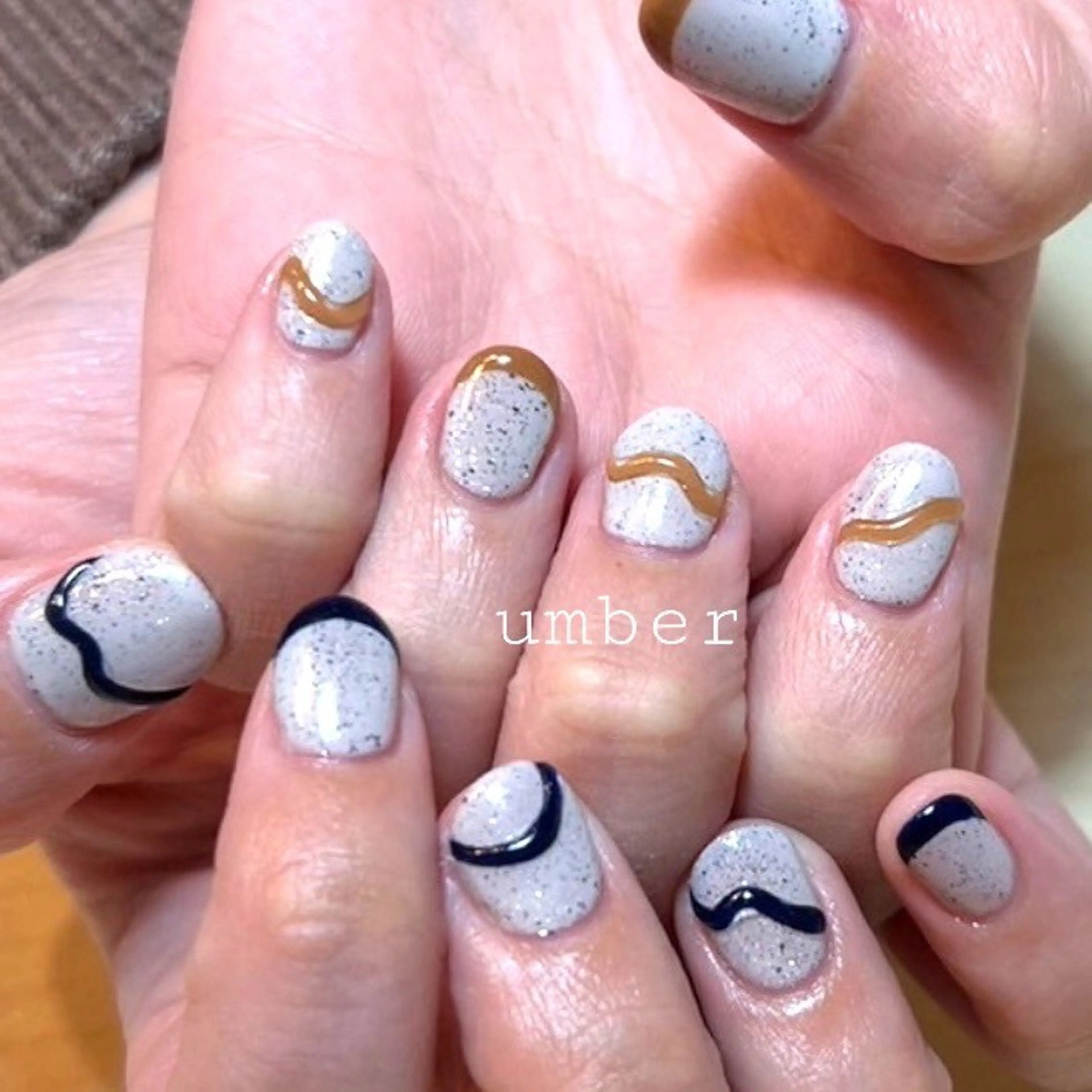 ネイル ハンドネイル umber 三茶1分のネイルデザイン