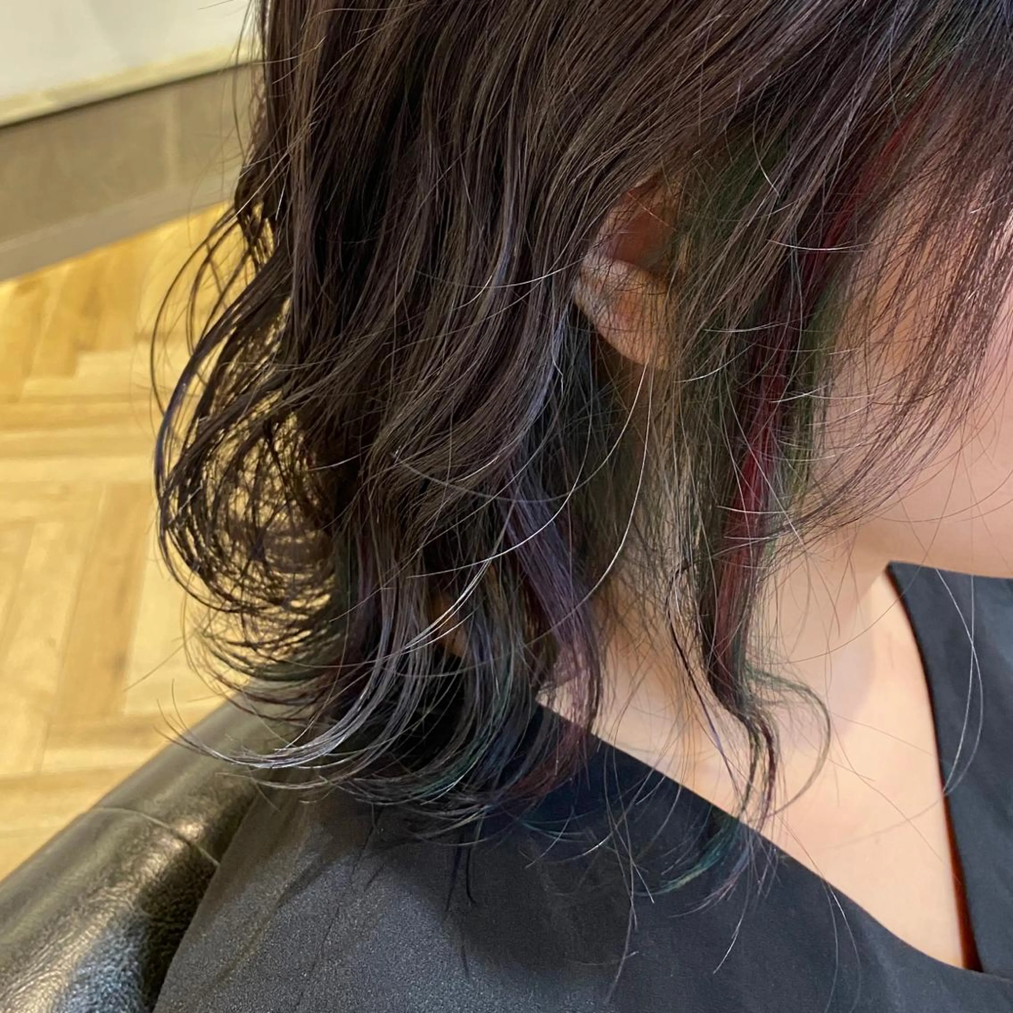 ミディアム カラー 艶カラー/韓国顔周り 🎀mamiのヘアスタイル