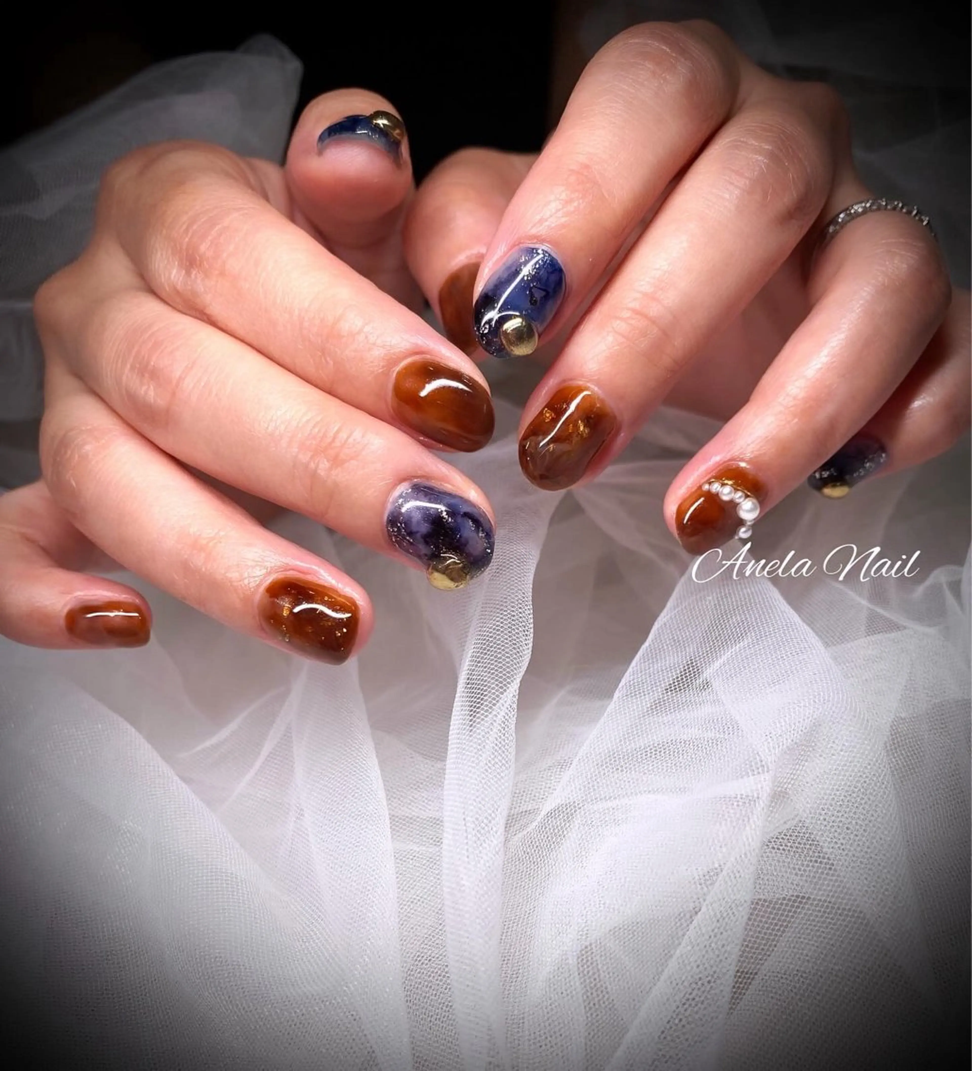 ネイル ニュアンスネイル Anela Nailのネイルデザイン