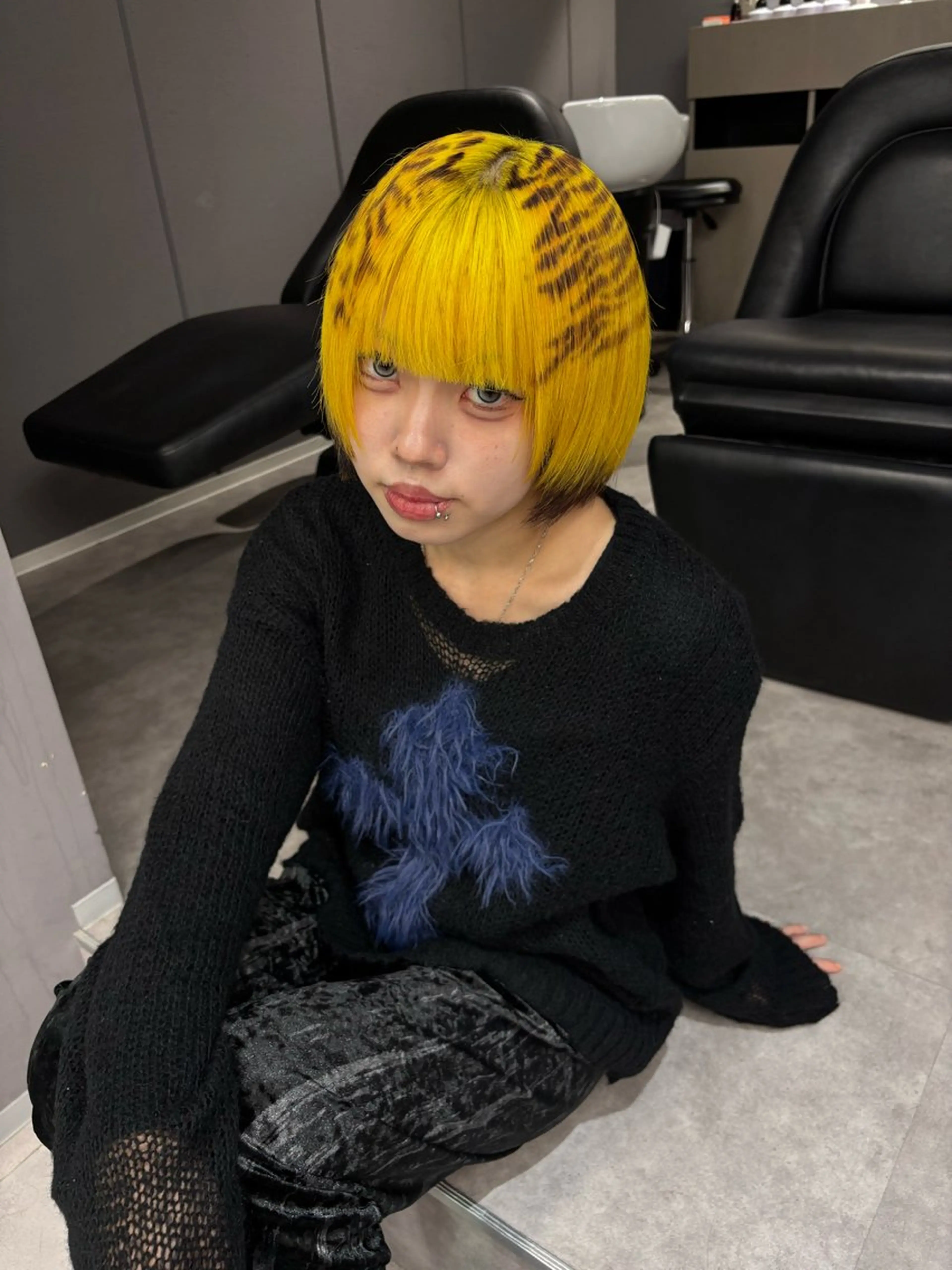 ミディアム カラー ヘアカラー 名古屋／デザイン／ ブリーチ/松井亮磨のヘアスタイル