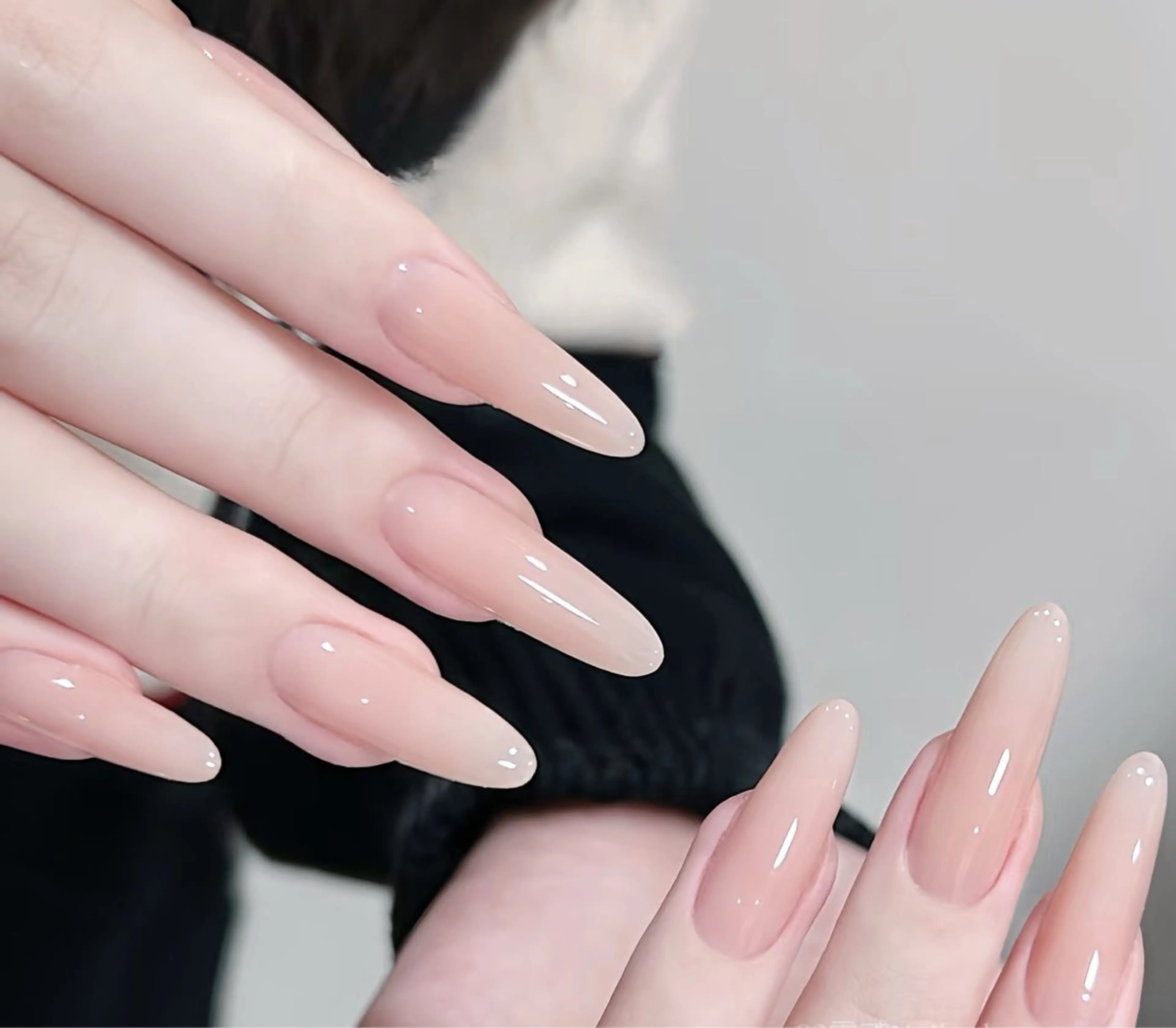 💅【スカルプチップ長さだし】ラメグラ/ワンカラーの写真
