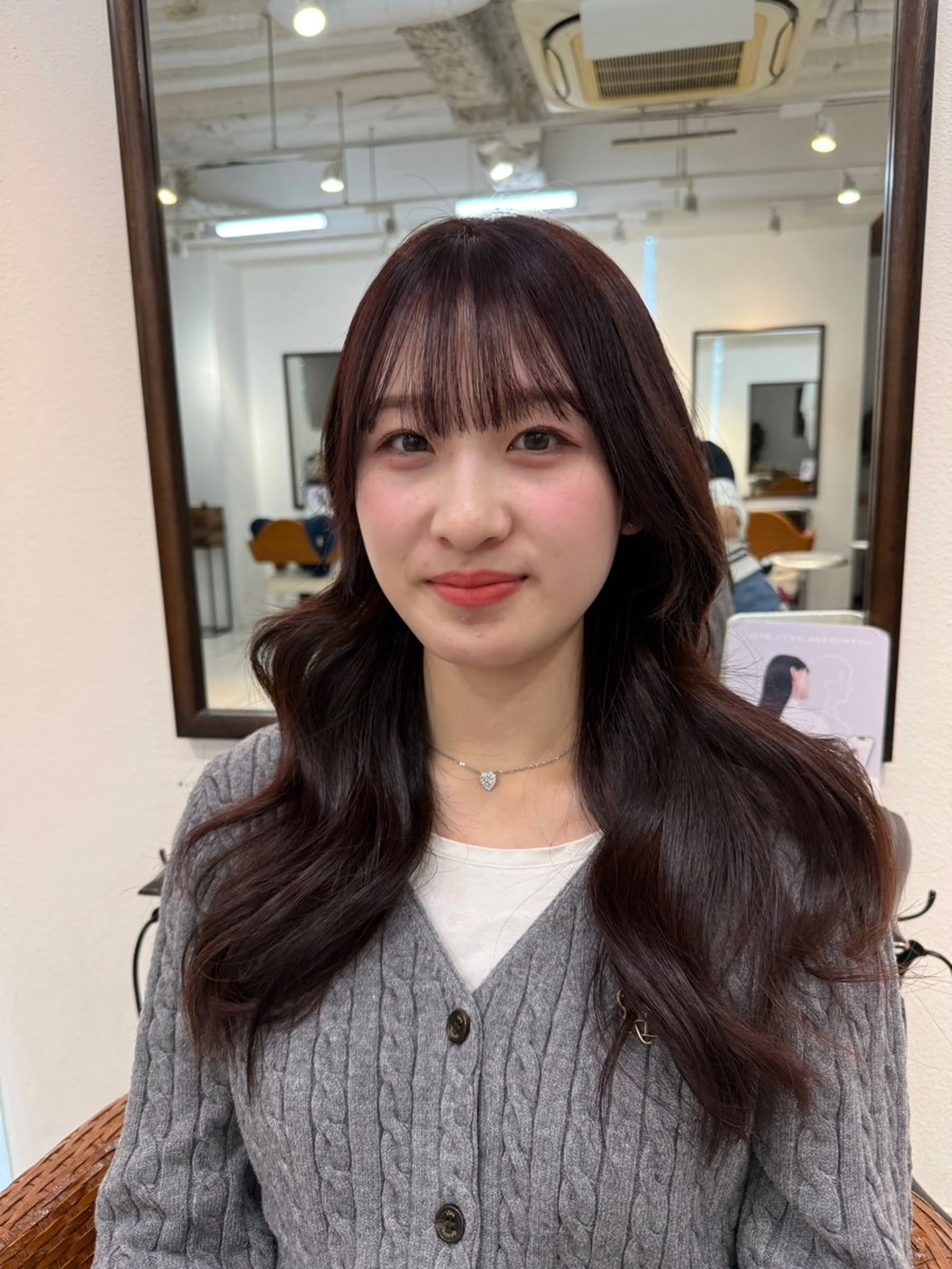 ロング カラー ピンクカラー ヘアカラー たかしな けいなのヘアスタイル