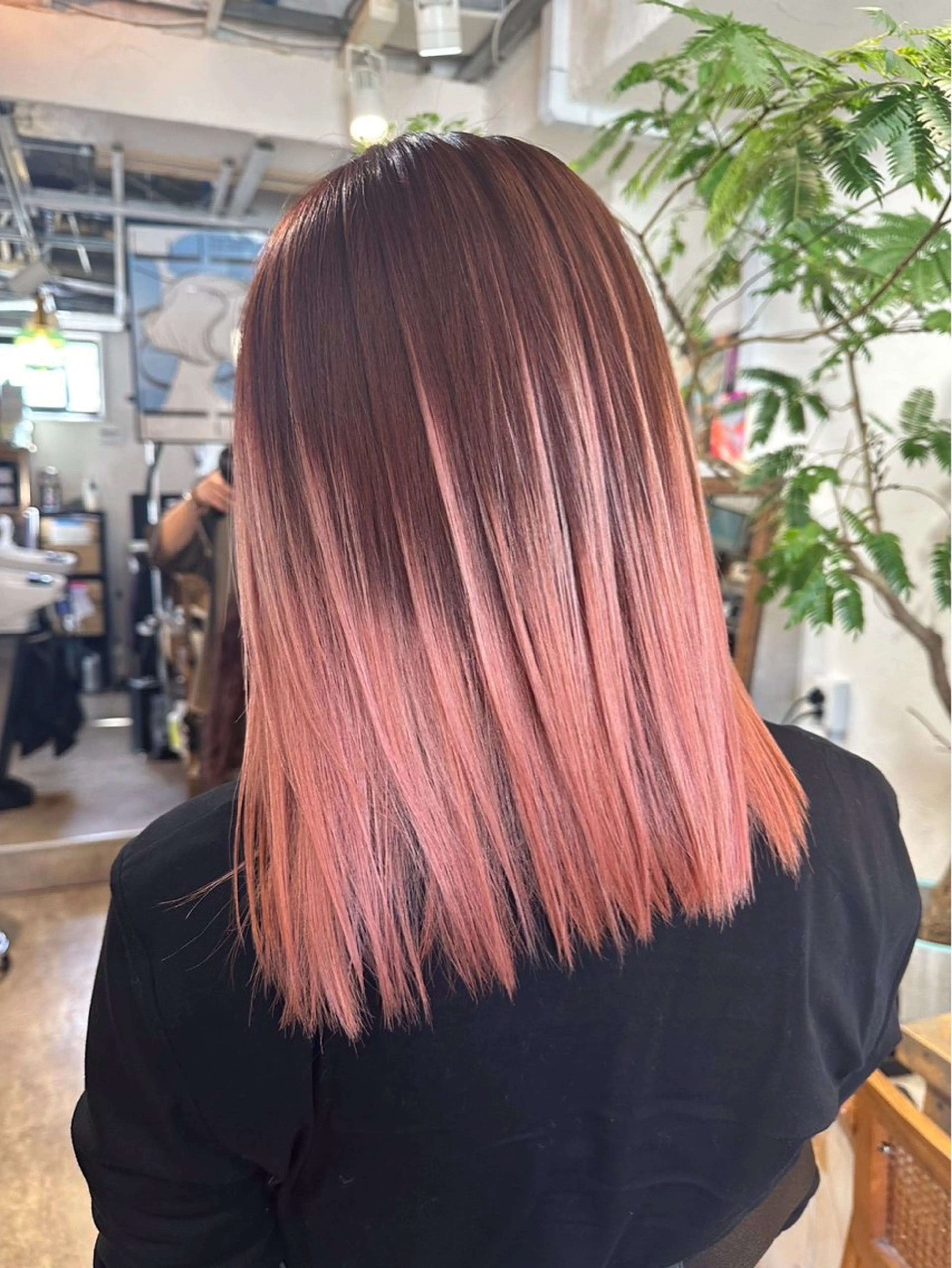 ミディアム 新宿/髪質改善 艶カラー👶Renaのヘアスタイル