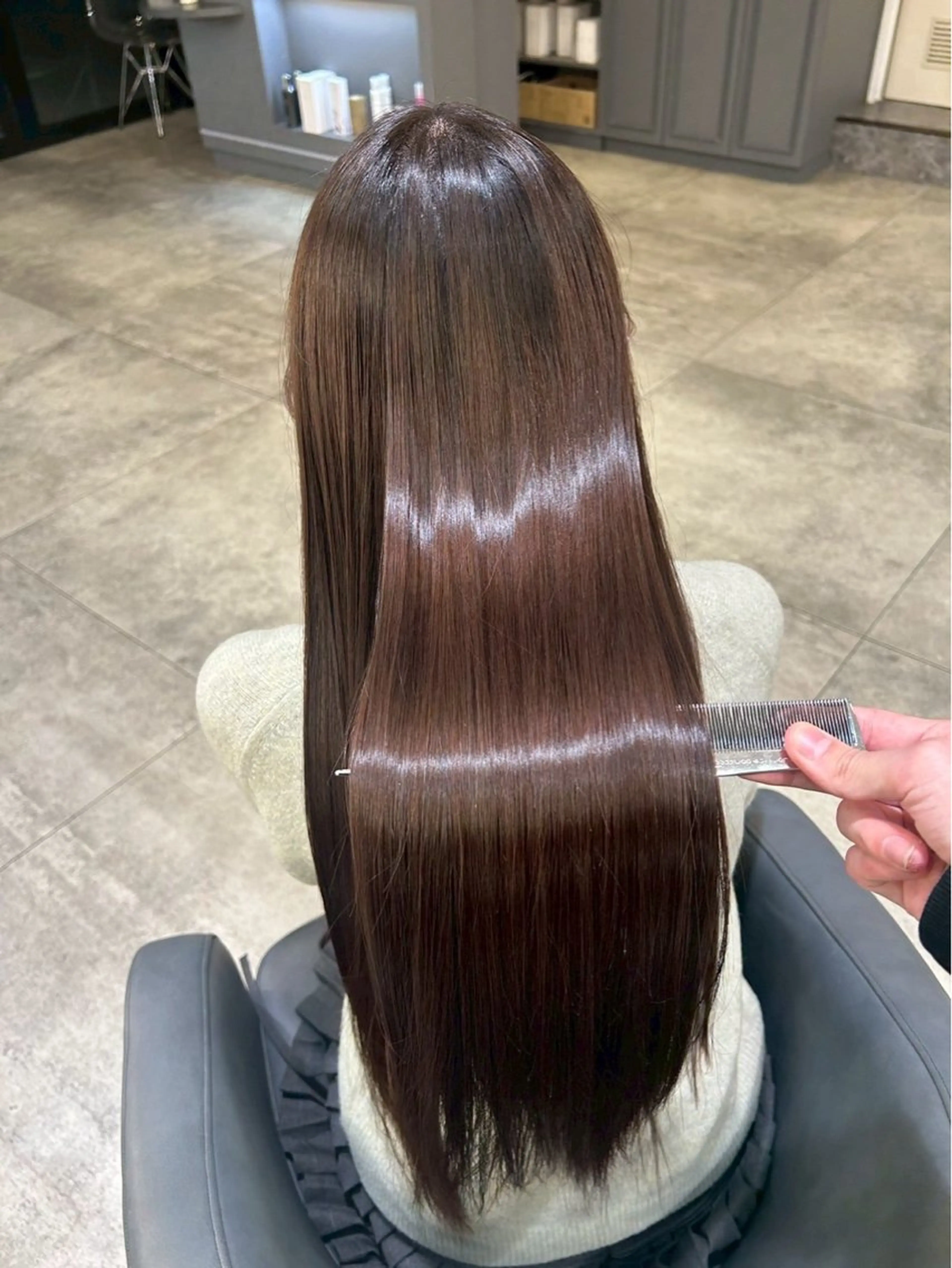 ロング 髪質改善 Noe心斎橋店のヘアスタイル