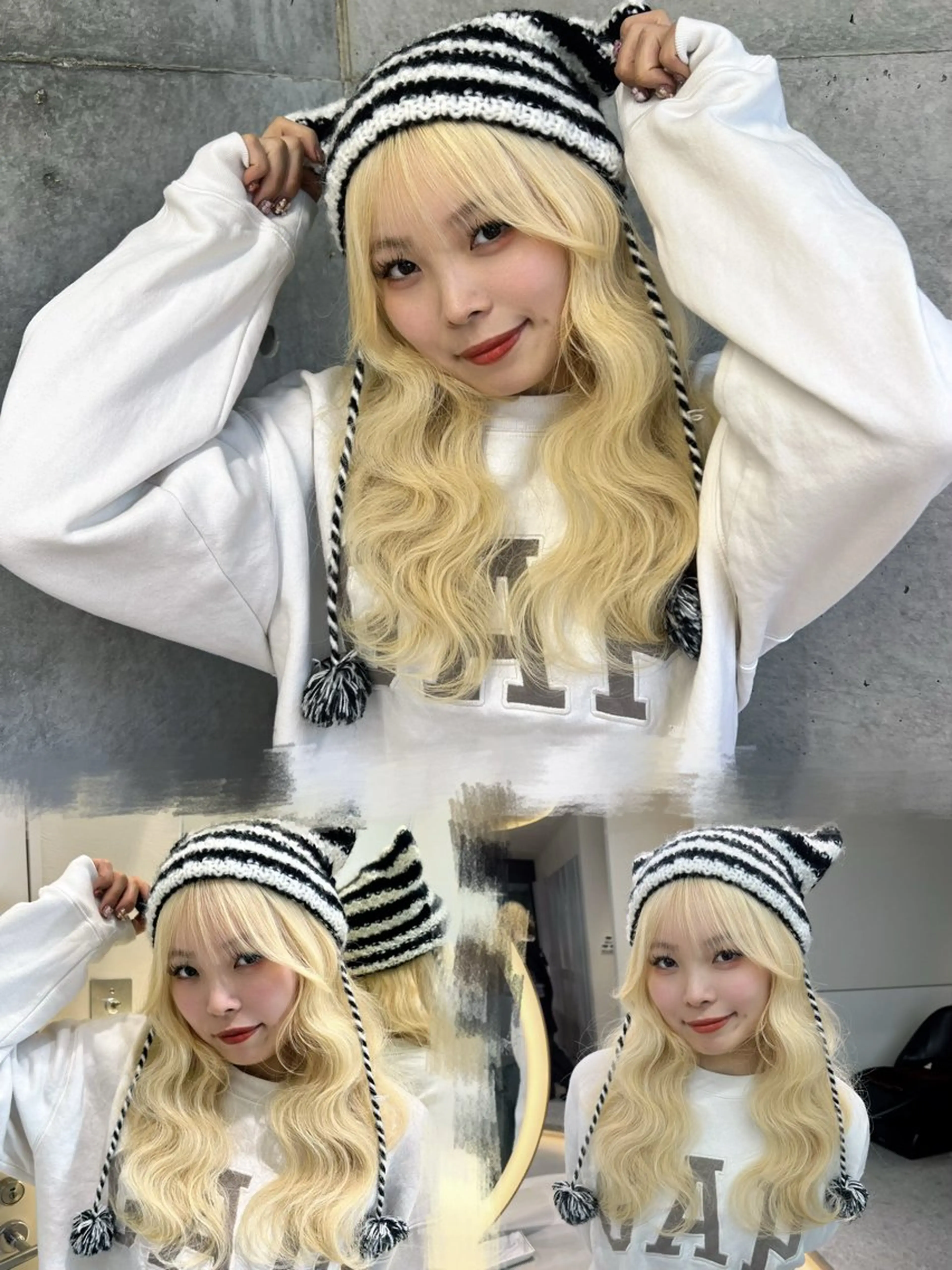 ロング 💖しの💖韓国ヘア レイヤーカットのヘアスタイル