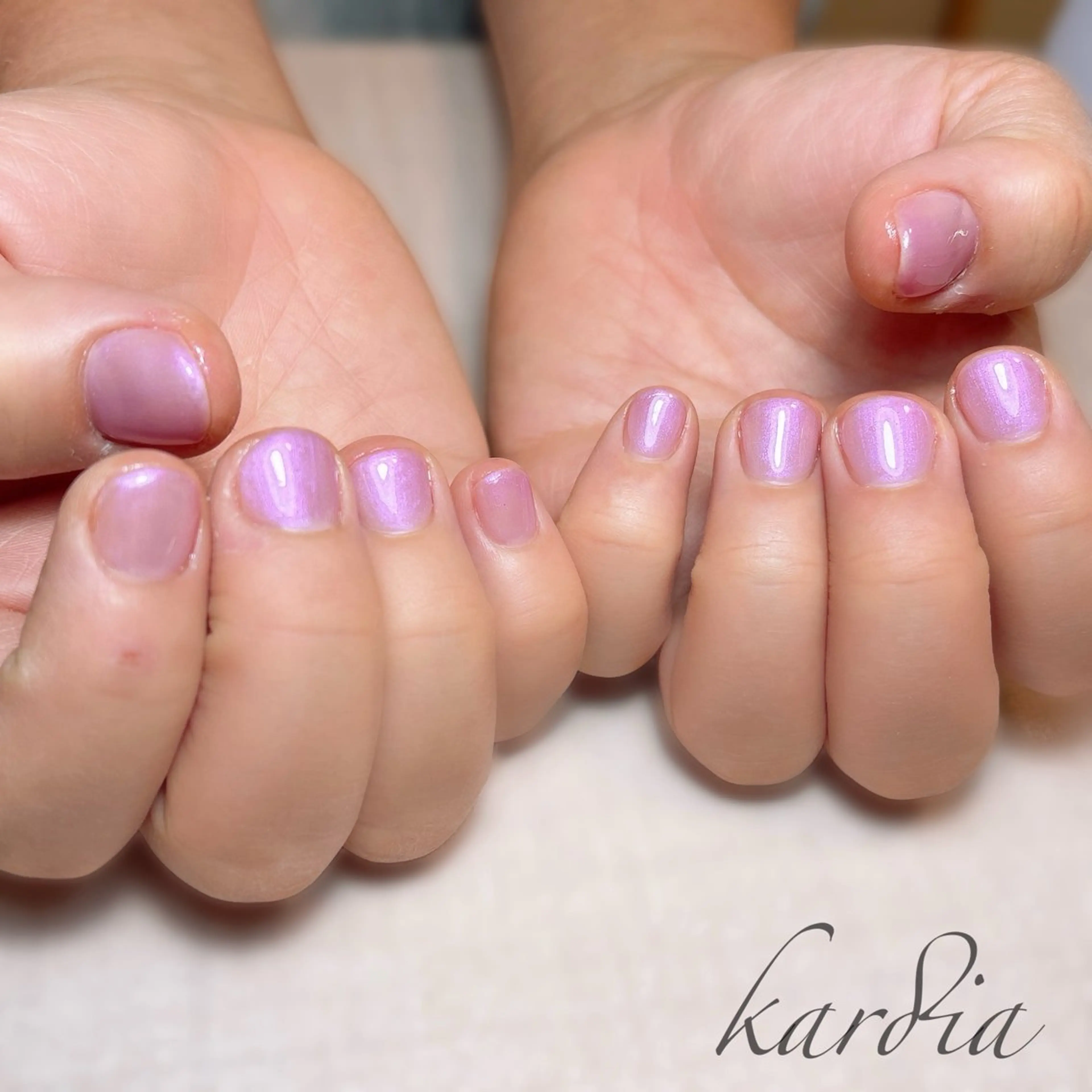 ネイル ハンドネイル καρδιά -ｶﾙﾃﾞｨｱ-のネイルデザイン