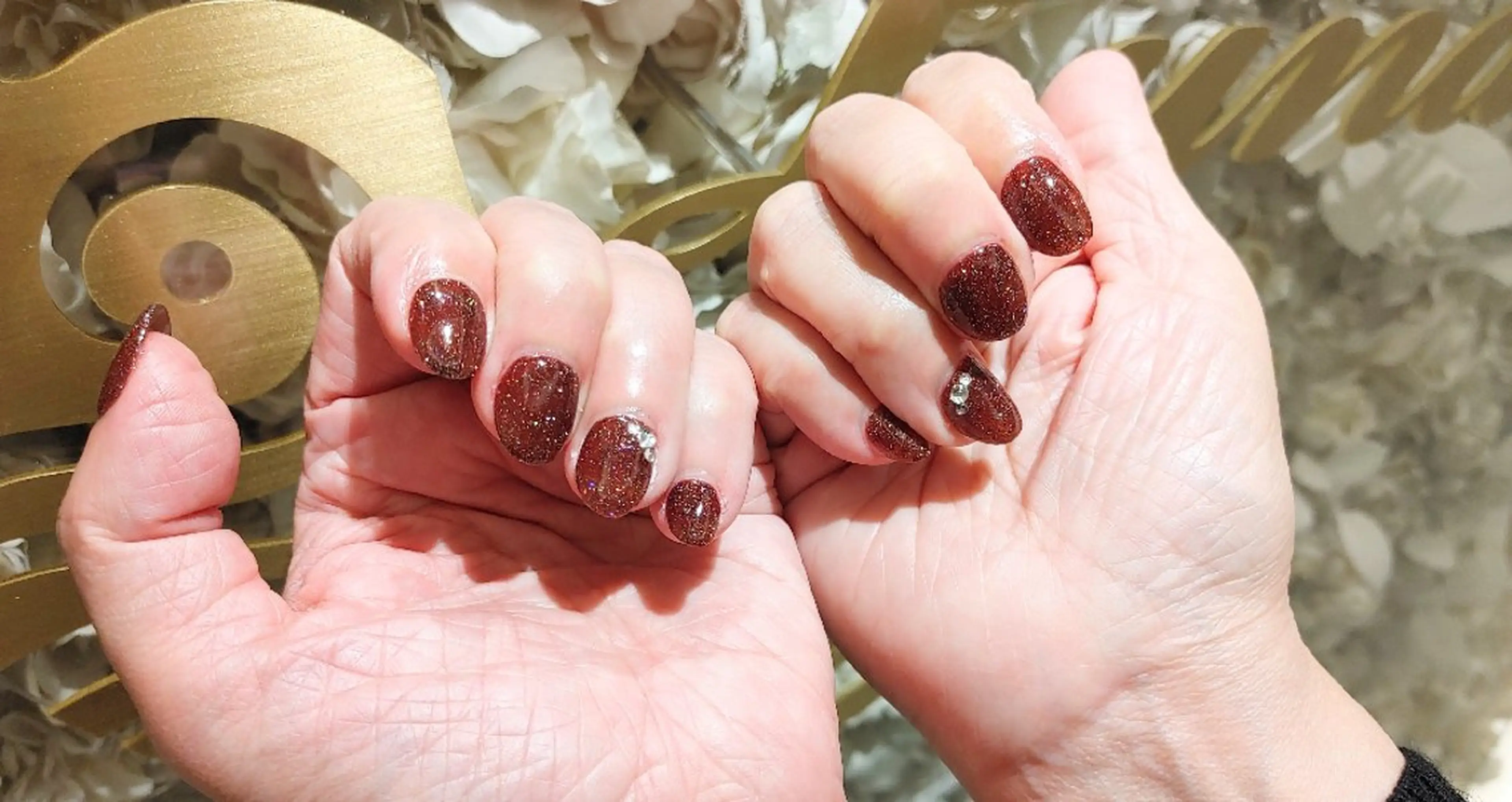 ネイル ラメ(グリッター) ハンドネイル La Luna アヤカのネイルデザイン