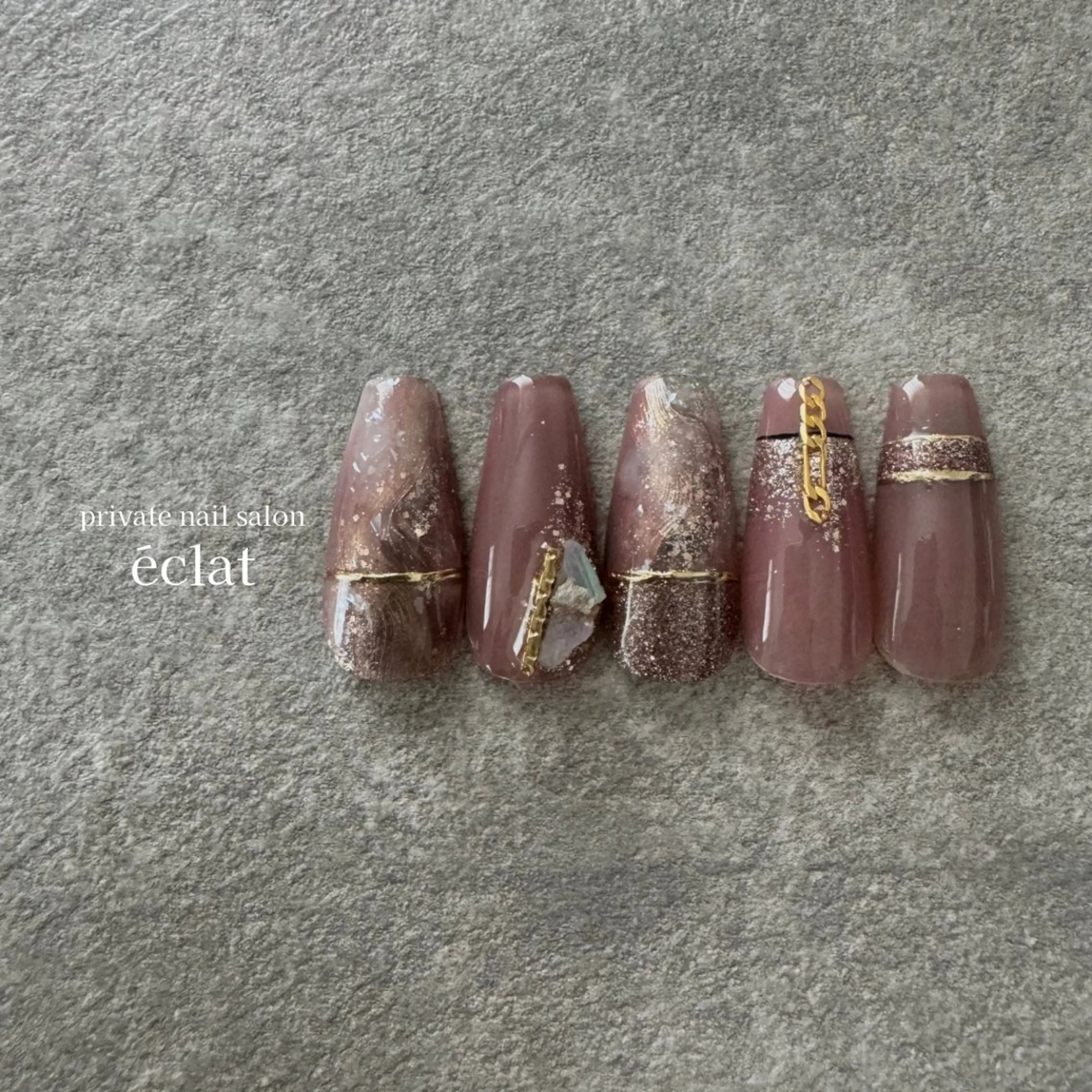 ネイル アートネイル ニュアンスネイル ピンク nailsalon éclatのネイルデザイン