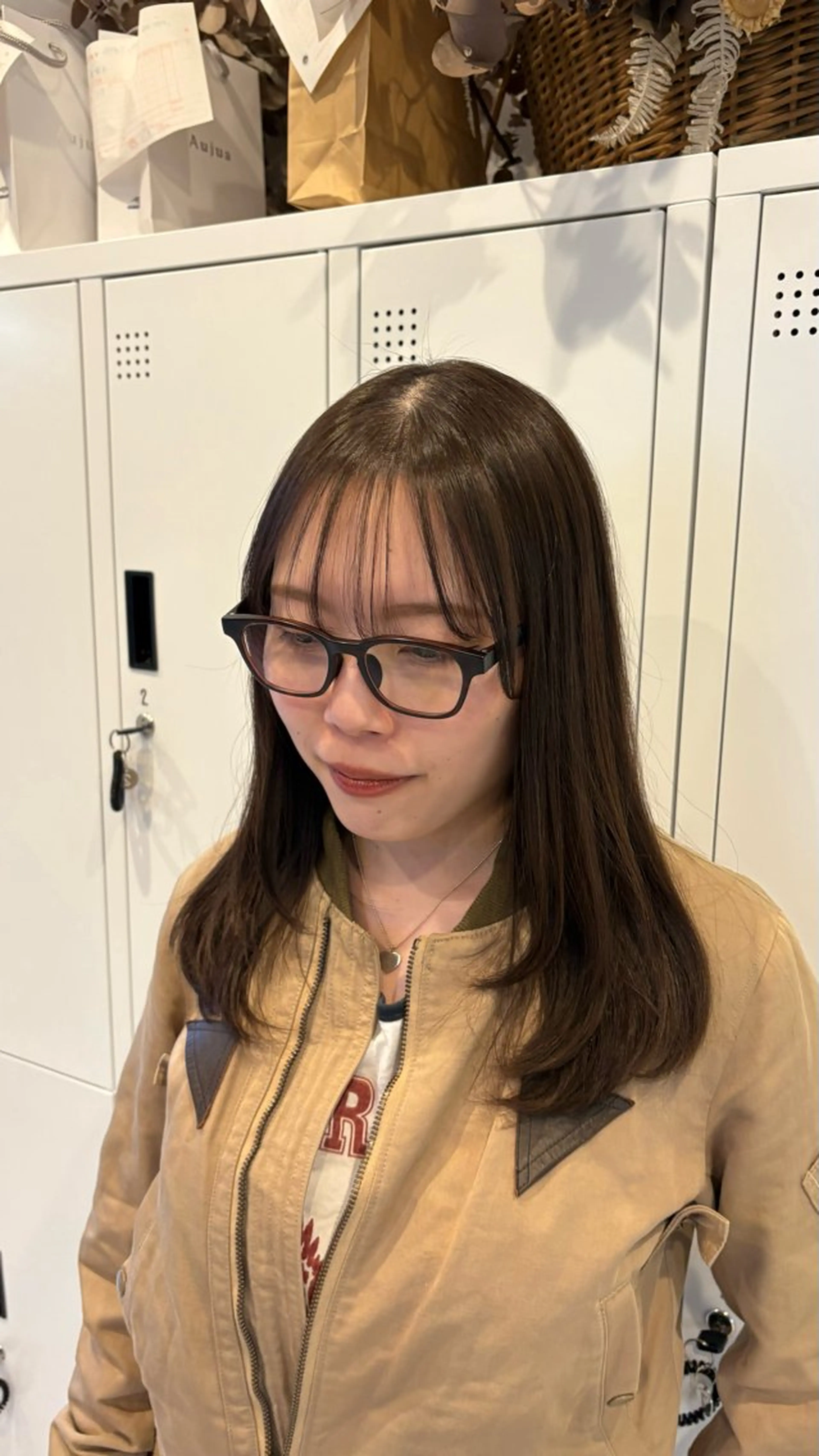 ロング ヘアカラー 深田 桜子のヘアスタイル