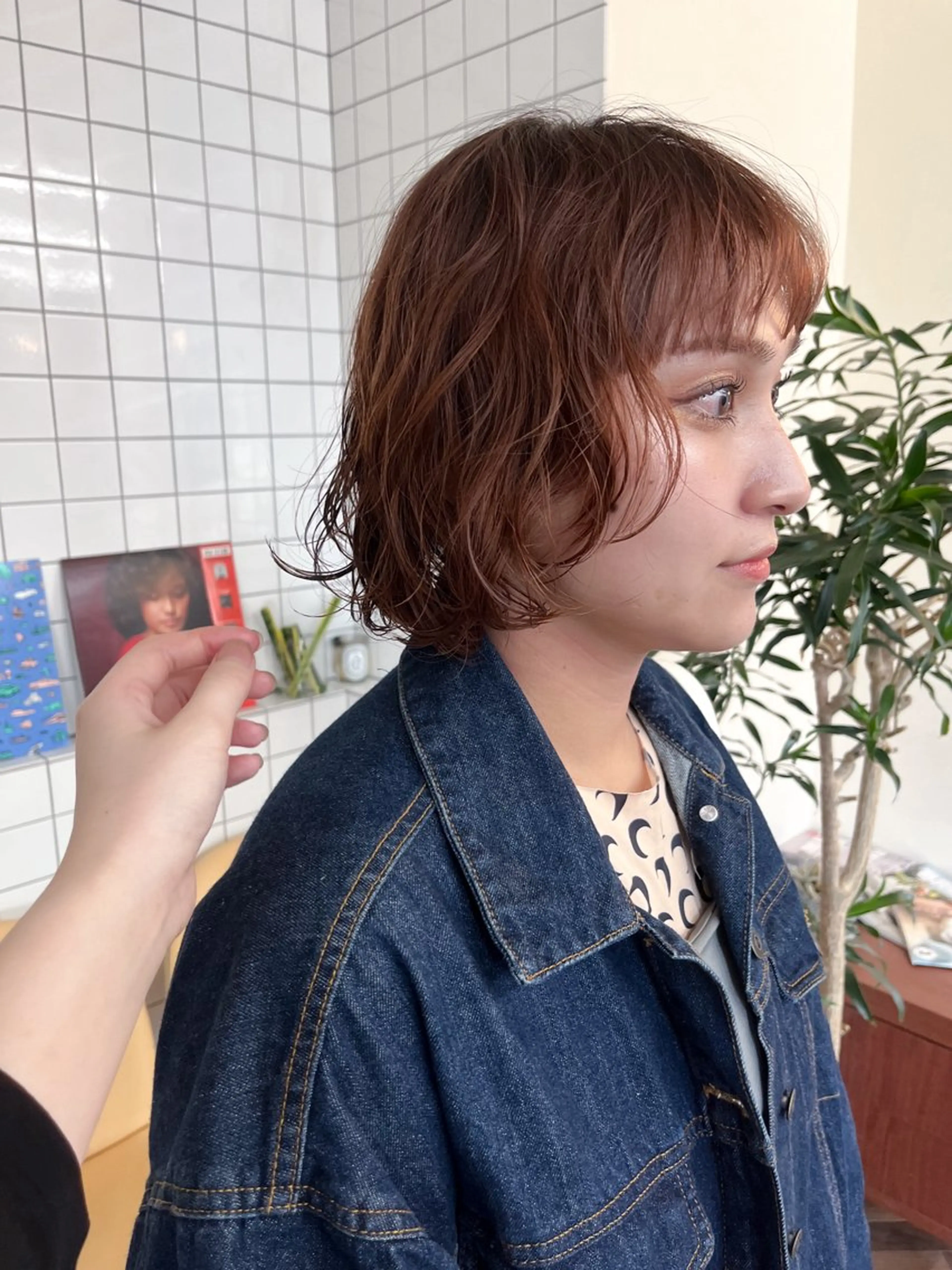 ショート パーマ ニュアンスパーマ カット パーマ ボブパーマ/パーマ ウルフパーマのヘアスタイル