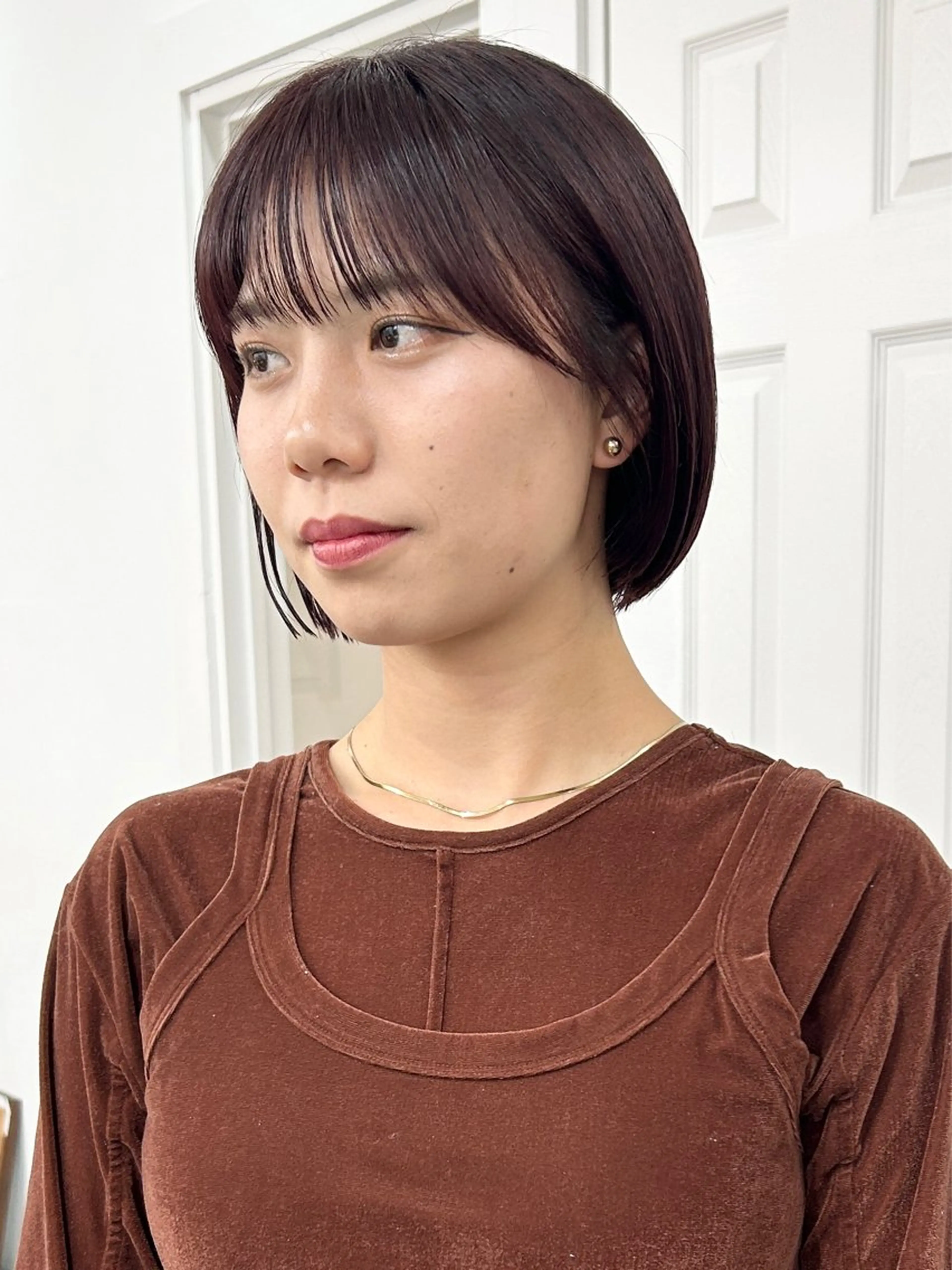 ミディアム カラー レイヤーボブ/ 艶カラー/サナ🌼のヘアスタイル