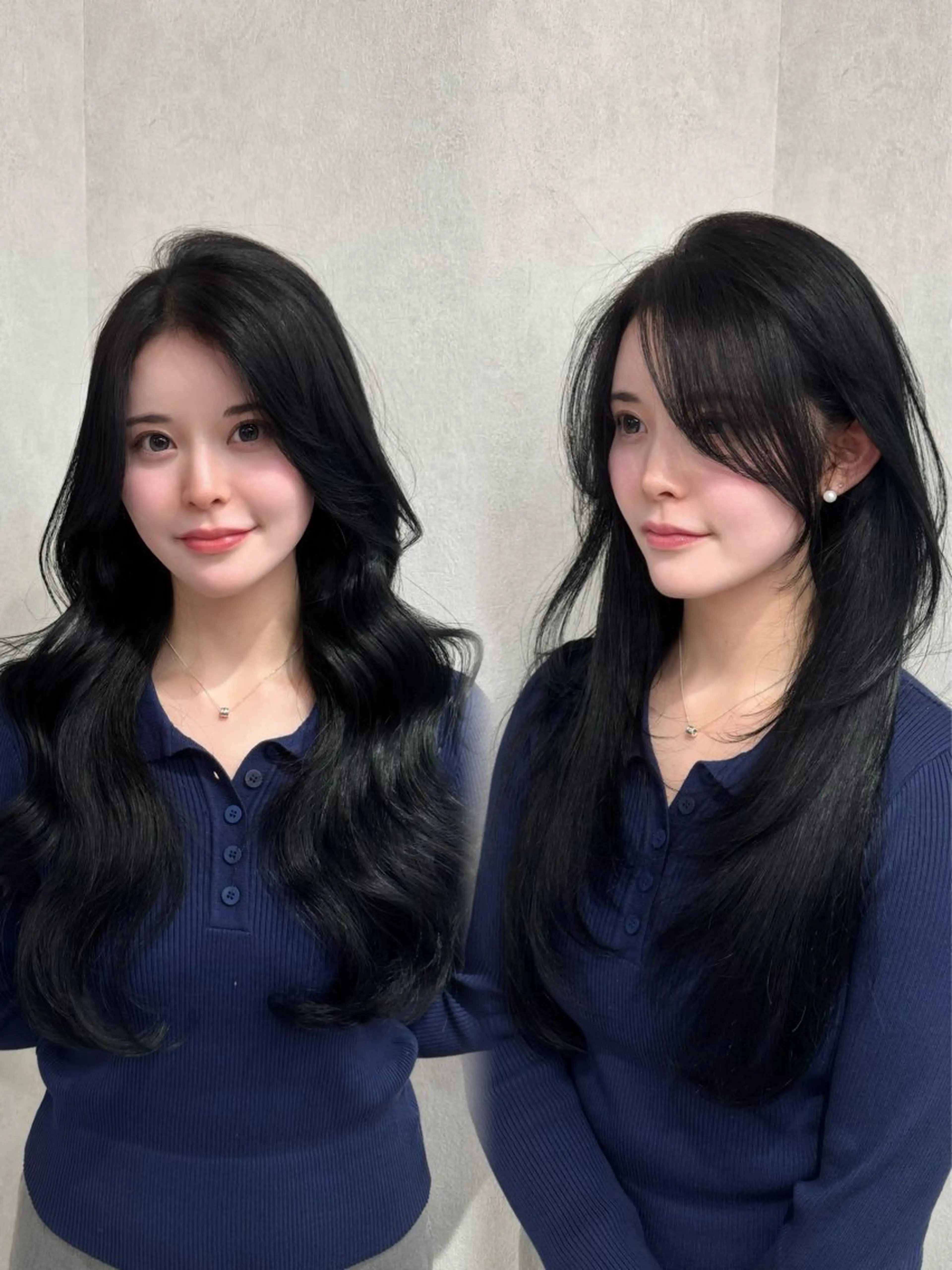 ロング カット ヘアカラー トリートメント ヘッドスパ 銀座/前髪顔まわり/ 透明感カラー/danのヘアスタイル