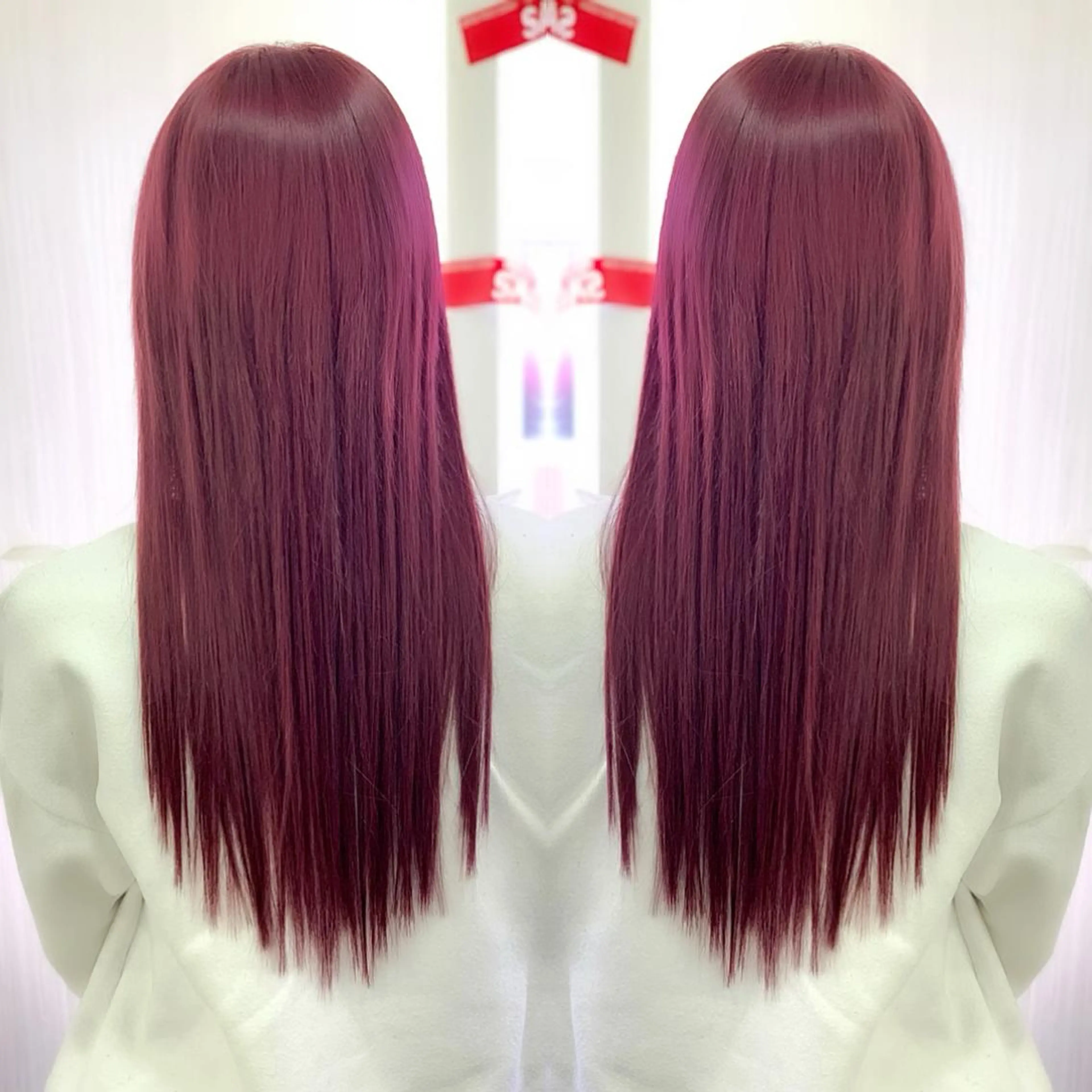 ロング カラー れん/ハイトーン /エクステ/韓国風のヘアスタイル