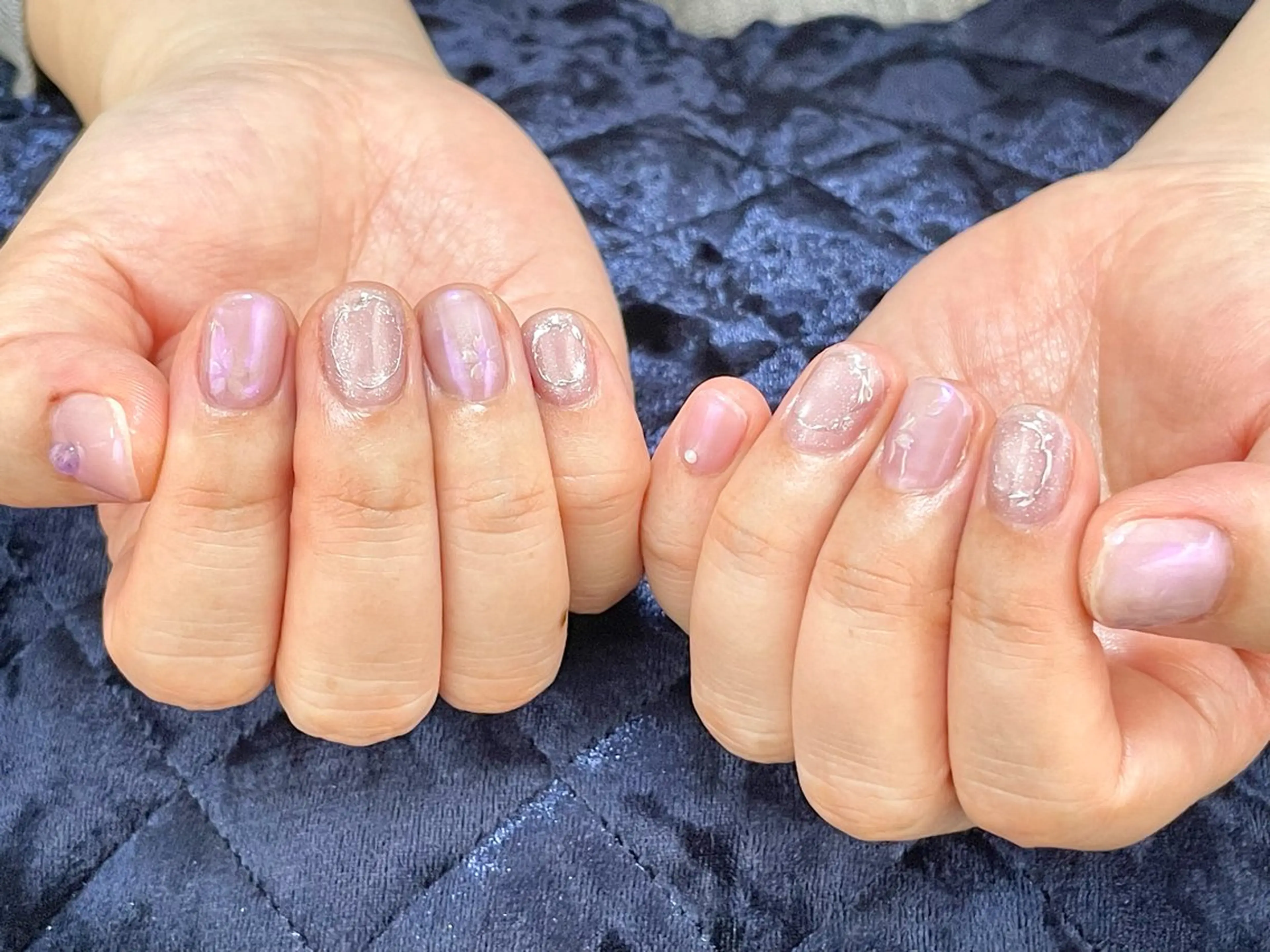 ネイル 桜ネイル ハンドネイル ショートネイル専門店フェルンヴェー所属・ショートネイル専門店 フェルンヴェー代々木のネイルデザイン