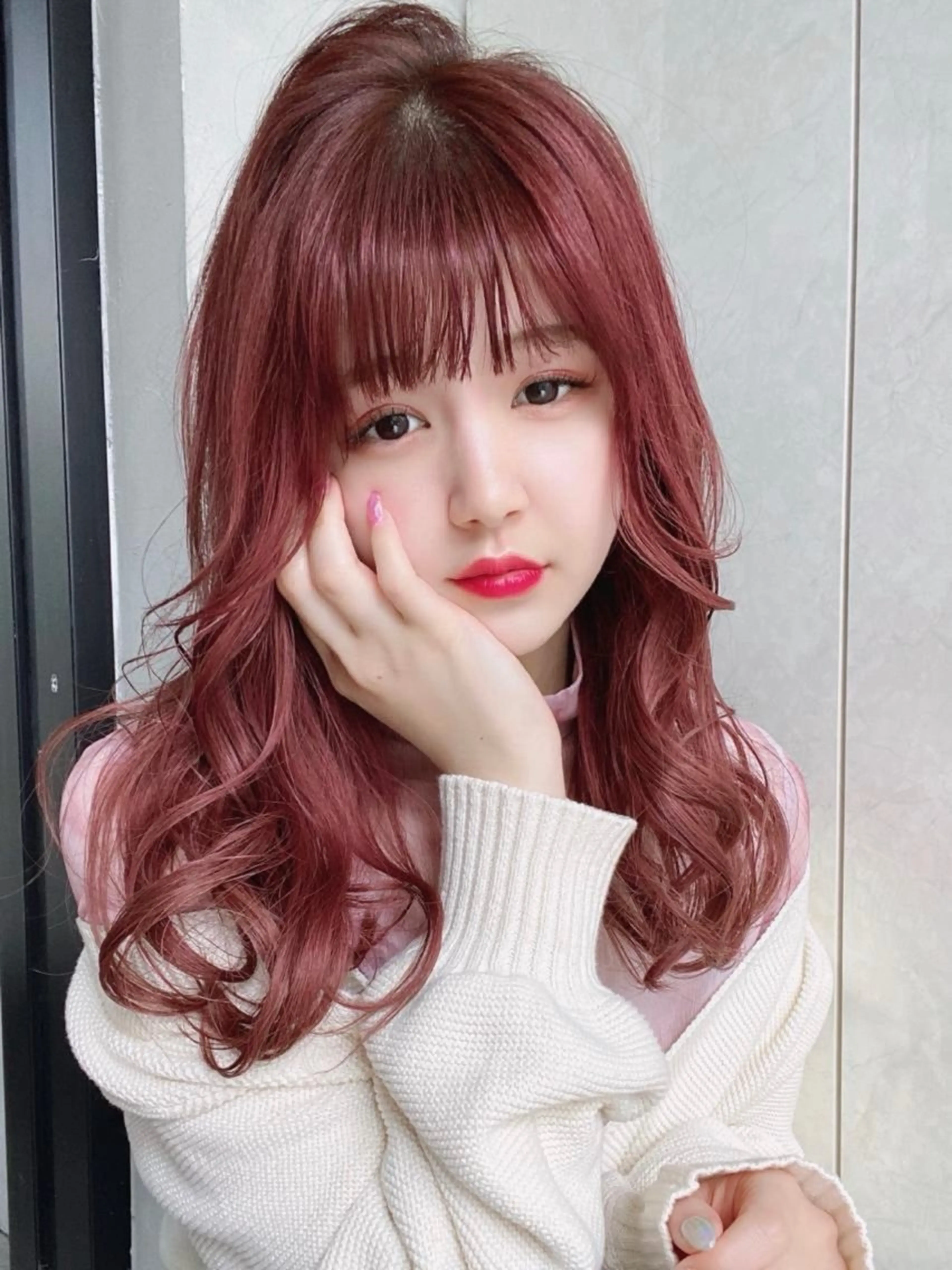 セミロング カラー パーマ ヘアアレンジ メンズ 成人式 結婚式・ブライダル メンズ韓国風 エクステ 韓国風ヘア ヘアセット LAVENDIA 初音のヘアスタイル