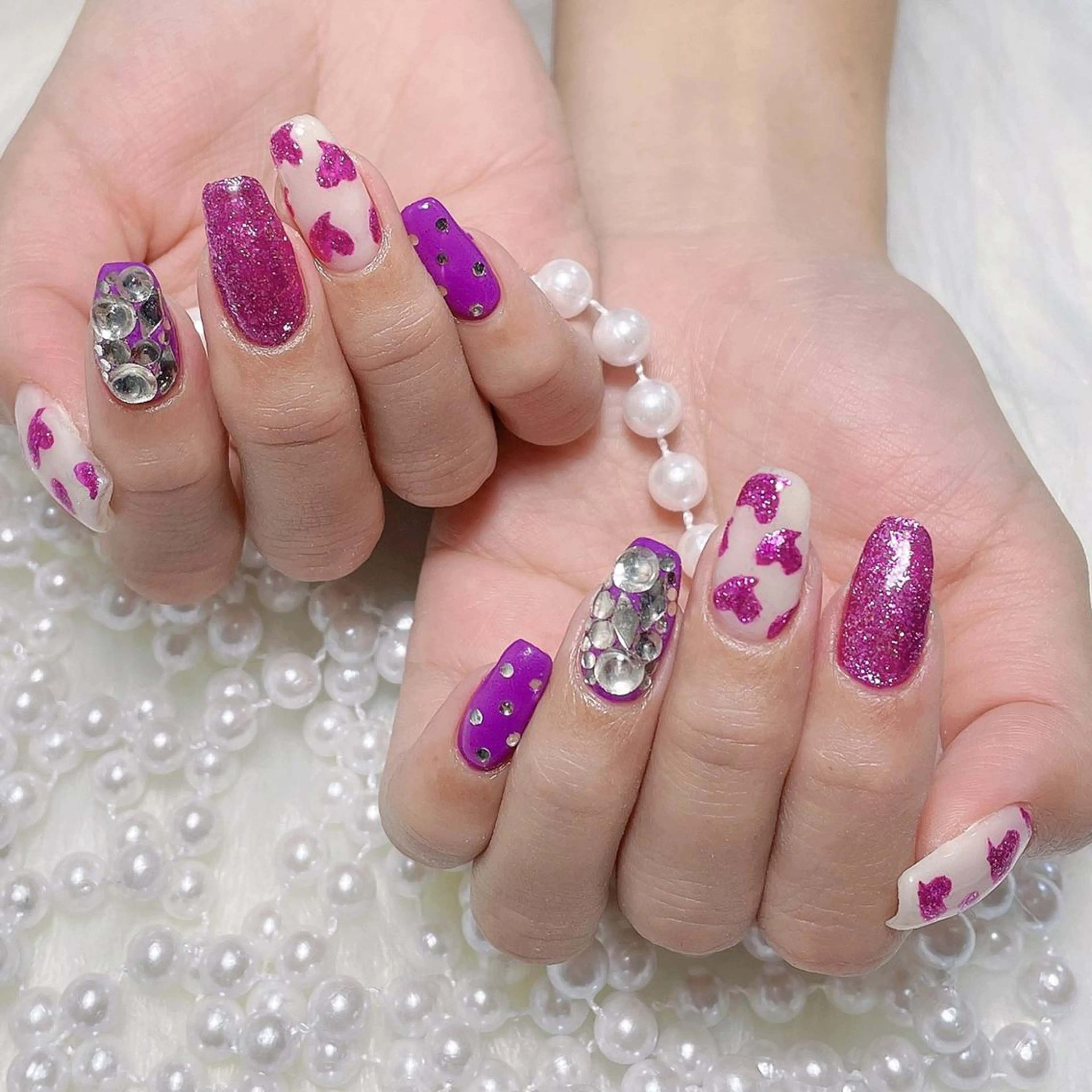 ネイル カラー yui 💜のネイルデザイン