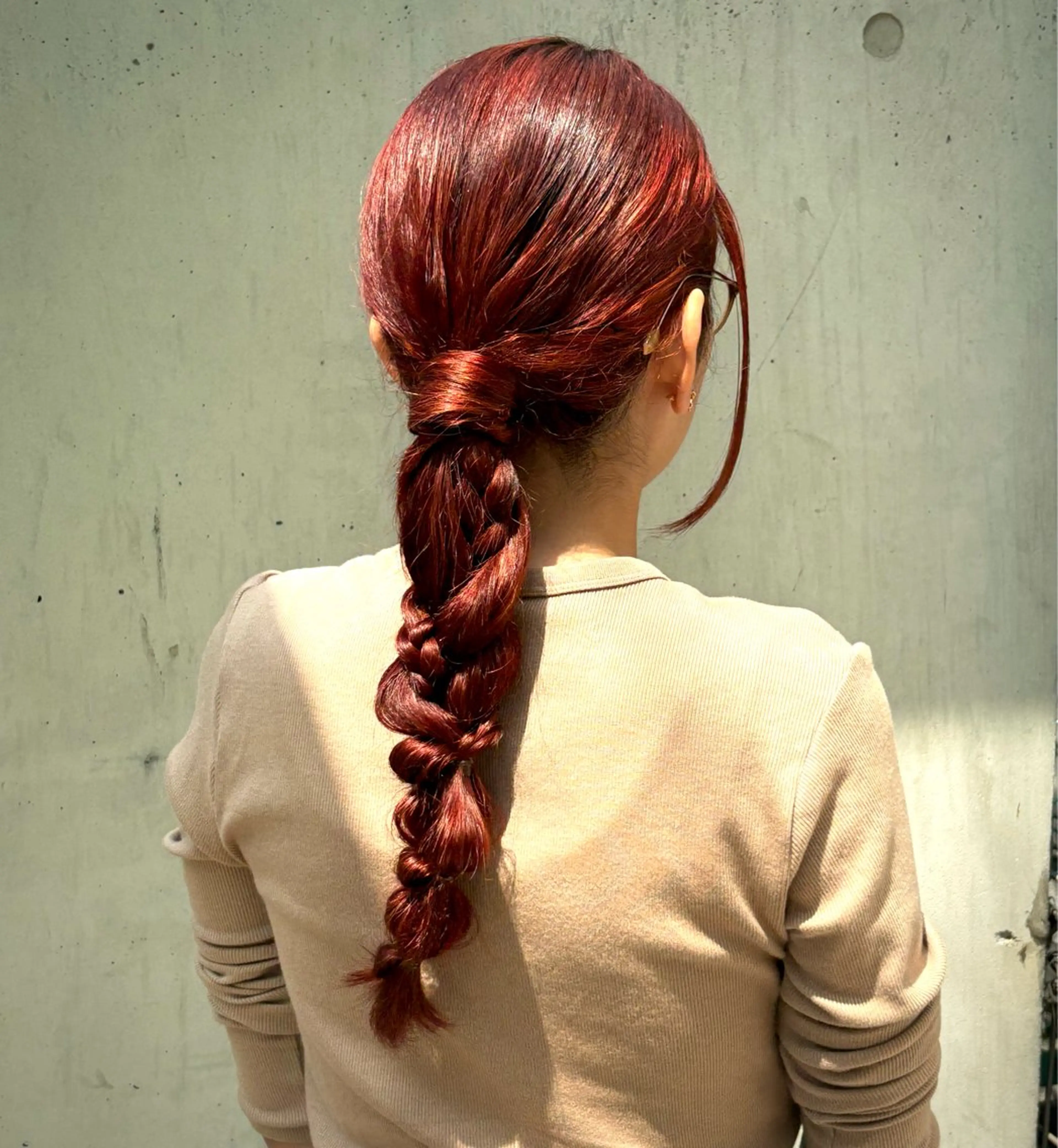 ヘアアレンジ 三つ編み 簡単アレンジ ヘアセット ドアベルヘアリビング所属・加藤志保 🎗️🫧モデル募集のヘアスタイル