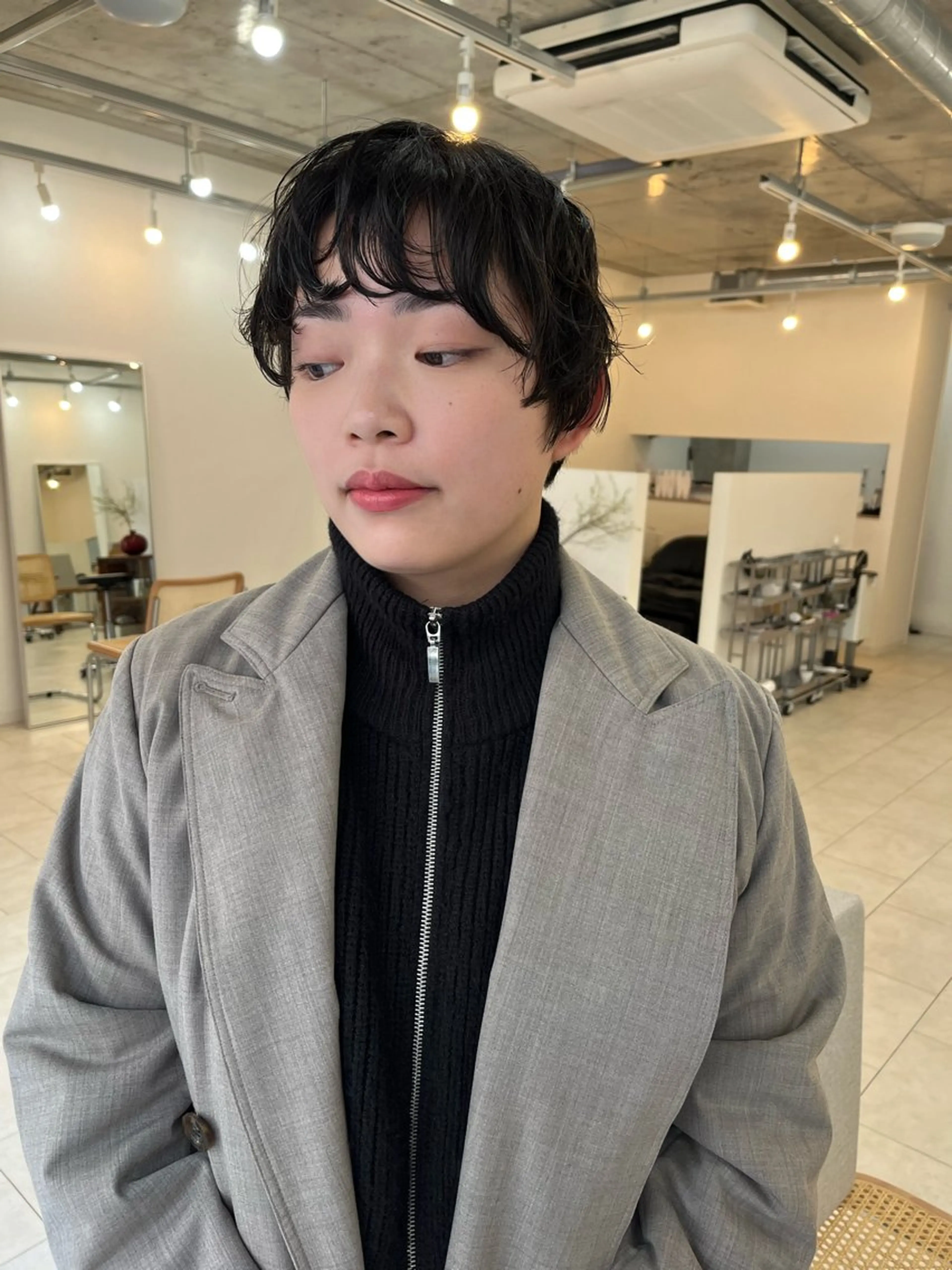 ショート パーマ カット パーマ NOUN所属・eri kinjoのヘアスタイル