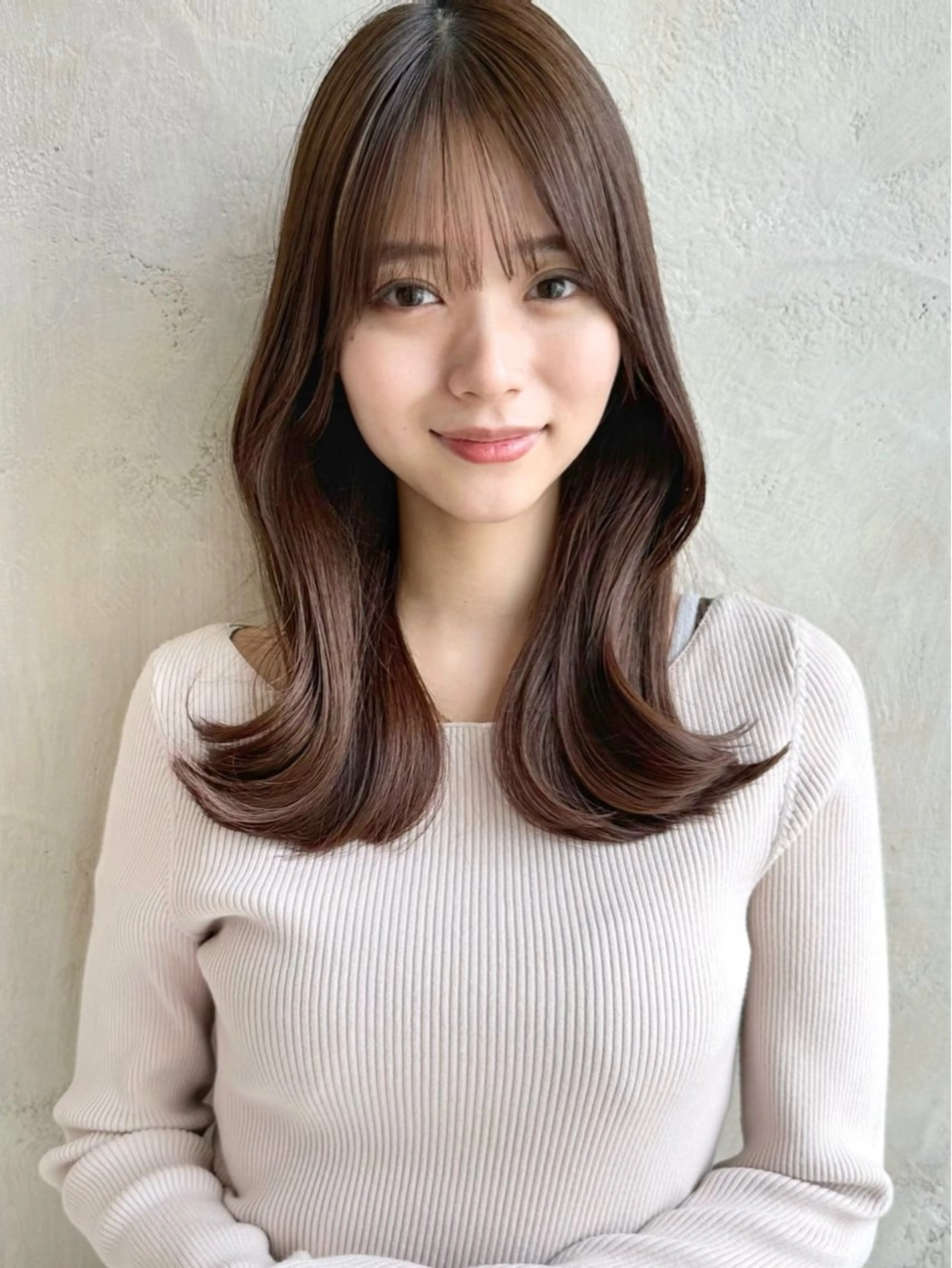 セミロング くびれヘア 透明感🫧 amu🫧のヘアスタイル