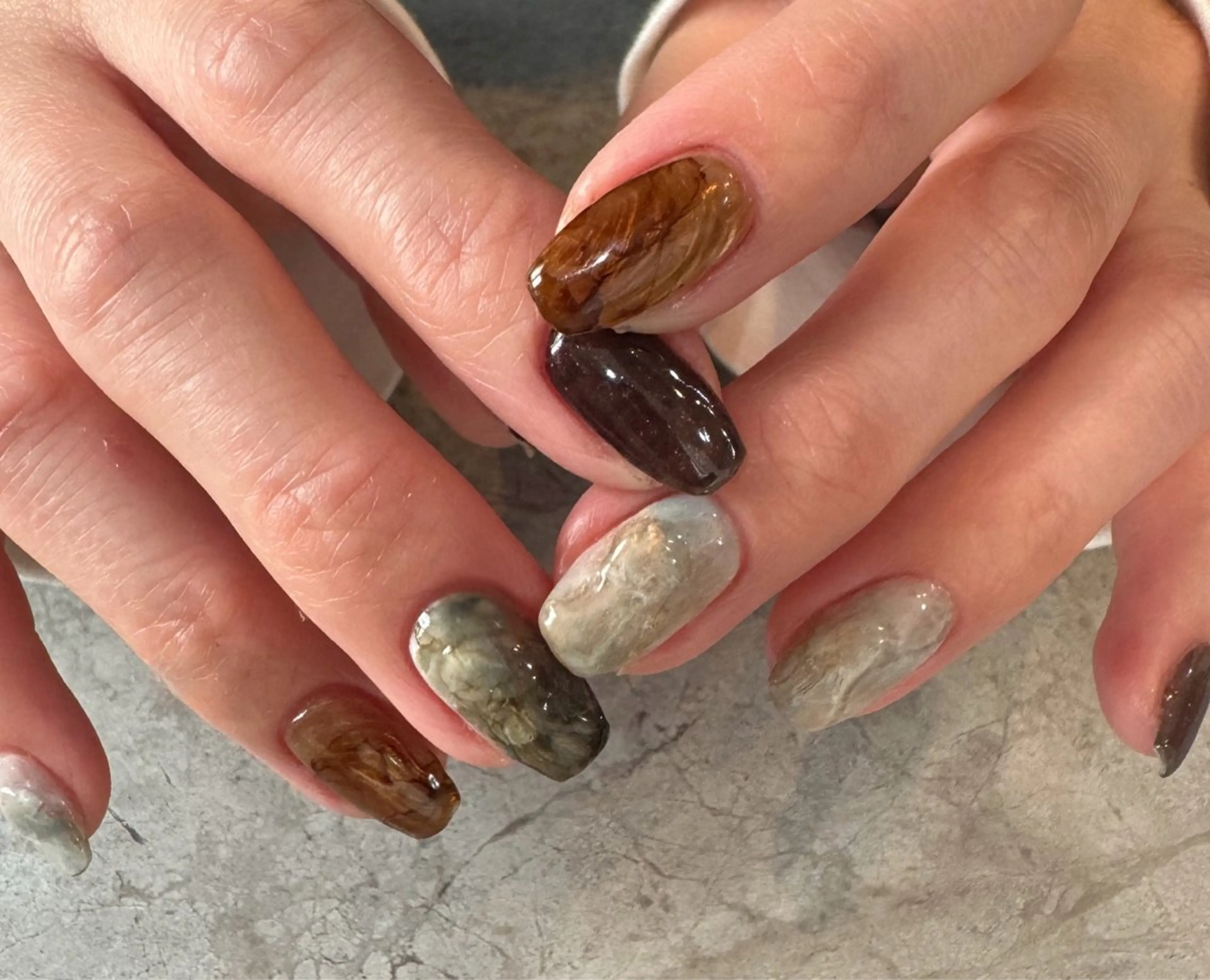 ネイル アートネイル ニュアンスネイル ハンドネイル Blé nailのネイルデザイン