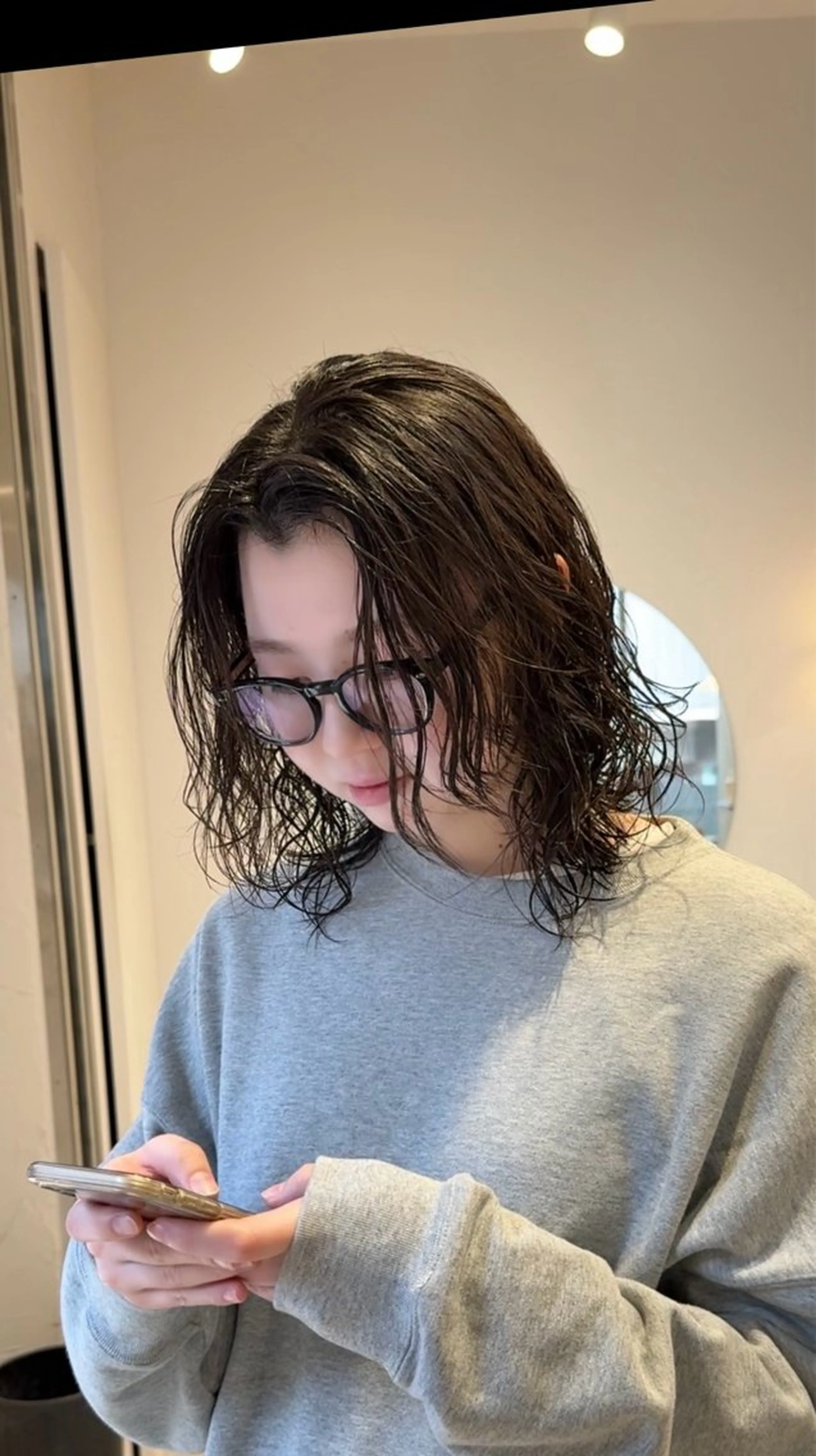 ミディアム パーマ パーマ/ボブ /レイヤー チヒロのヘアスタイル