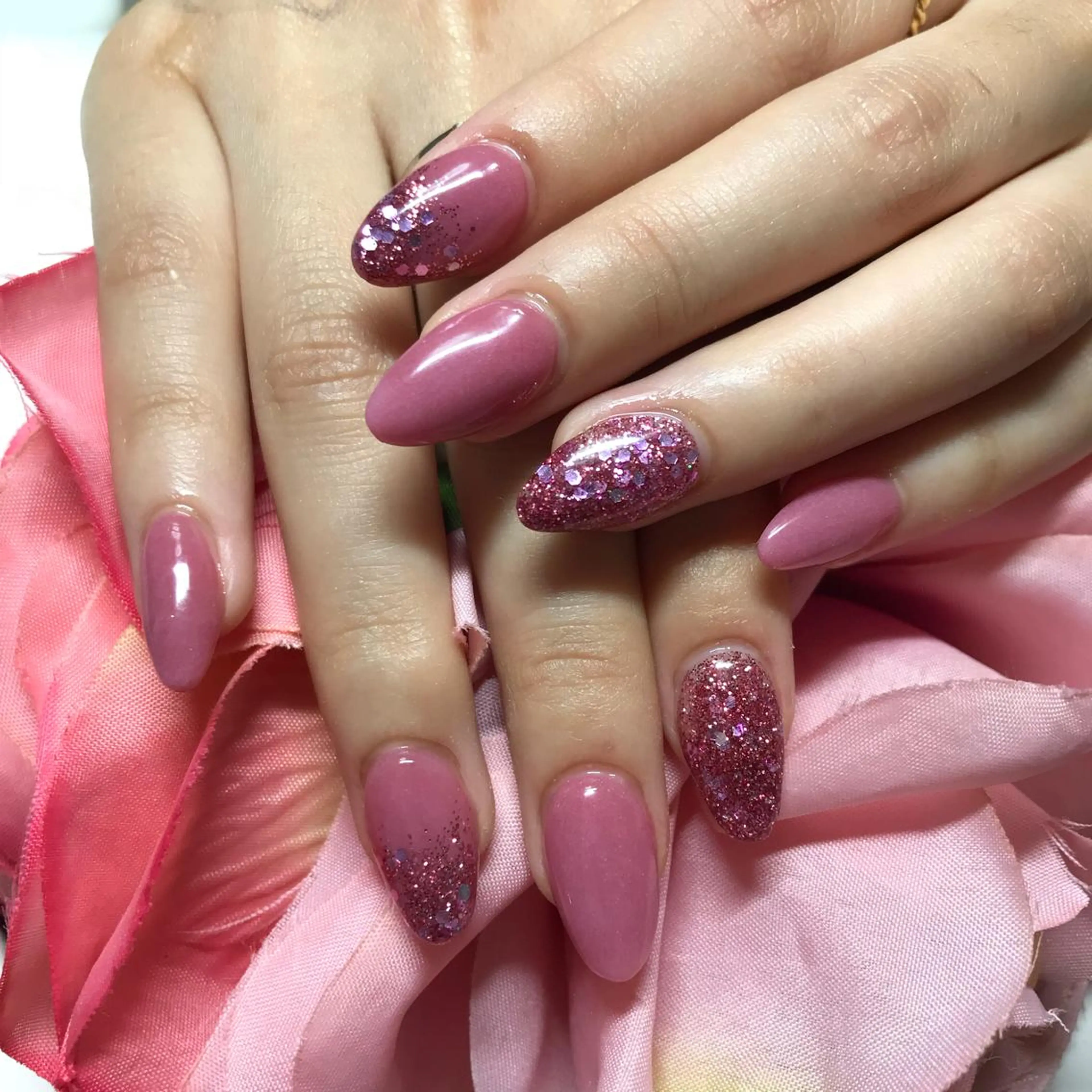 ミディアム ネイル アートネイル ハンドネイル 《LB》ラブリエ Nail&eyeのマツエク・マツパデザイン