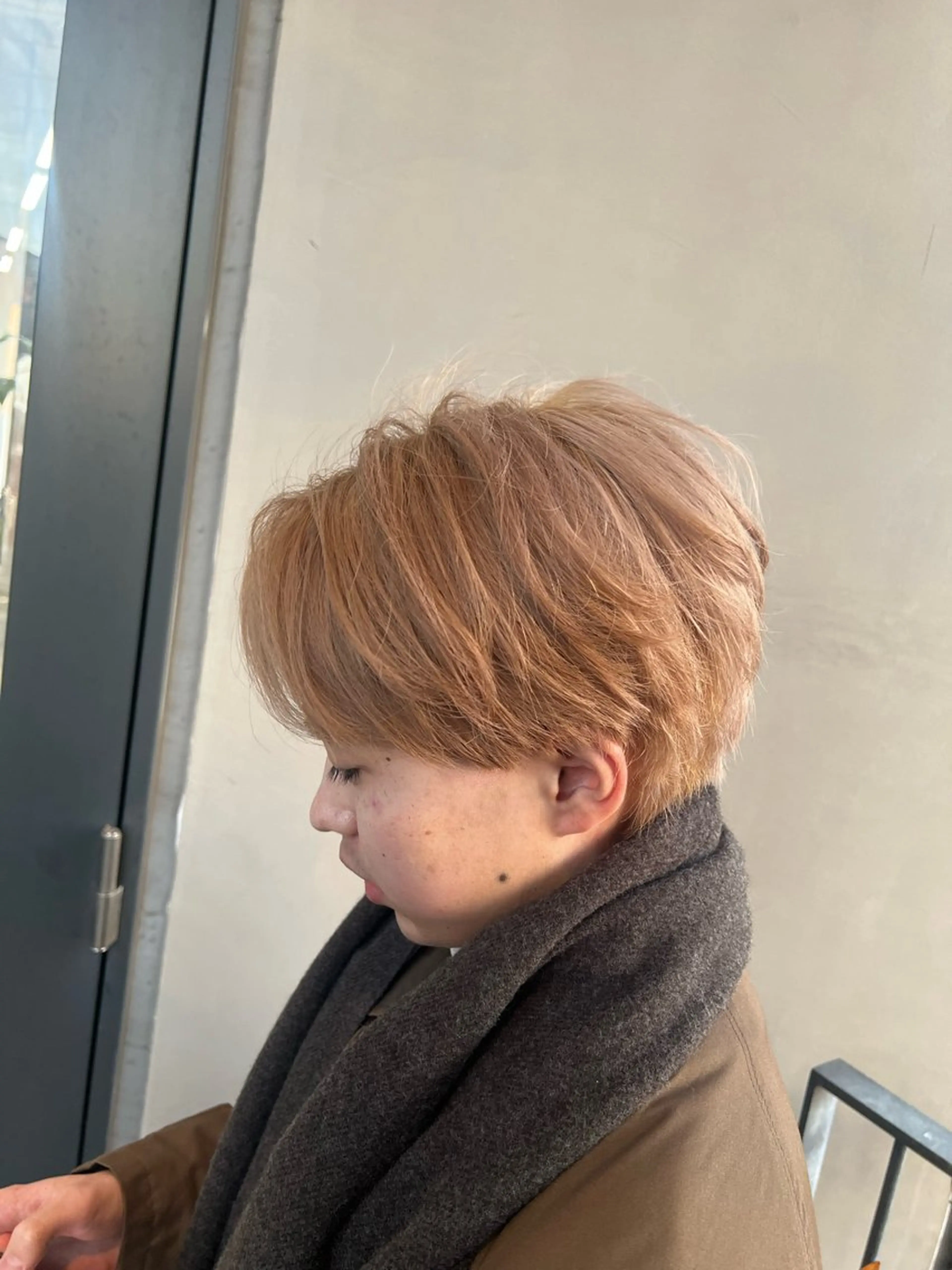 カラー メンズ ダブルカラー寒色系 ボリューム改善ハヤトのヘアスタイル