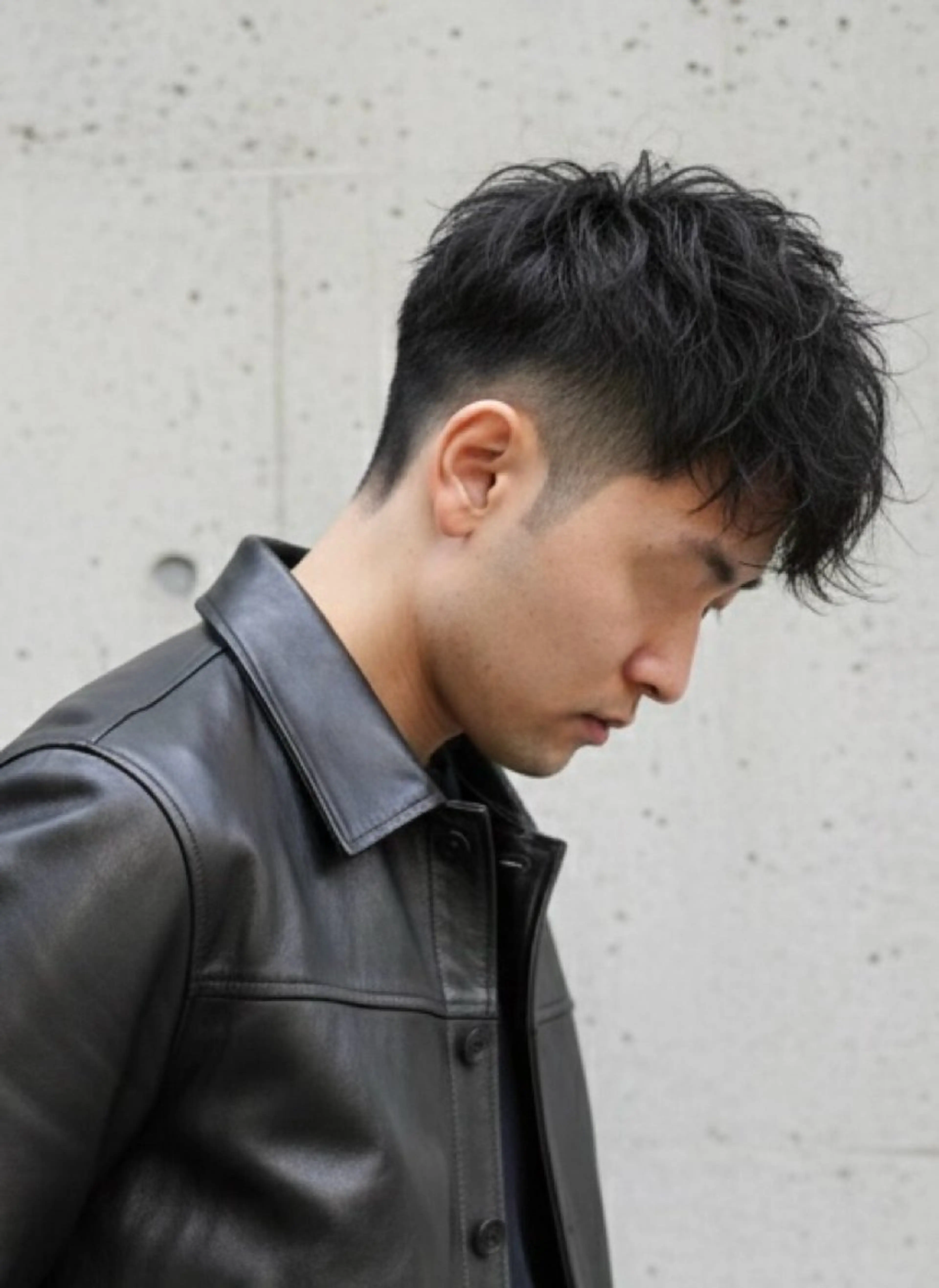 ショート パーマ メンズ スペインカール 刈り上げ カット 大人メンズパーマ /石川瑠青のヘアスタイル