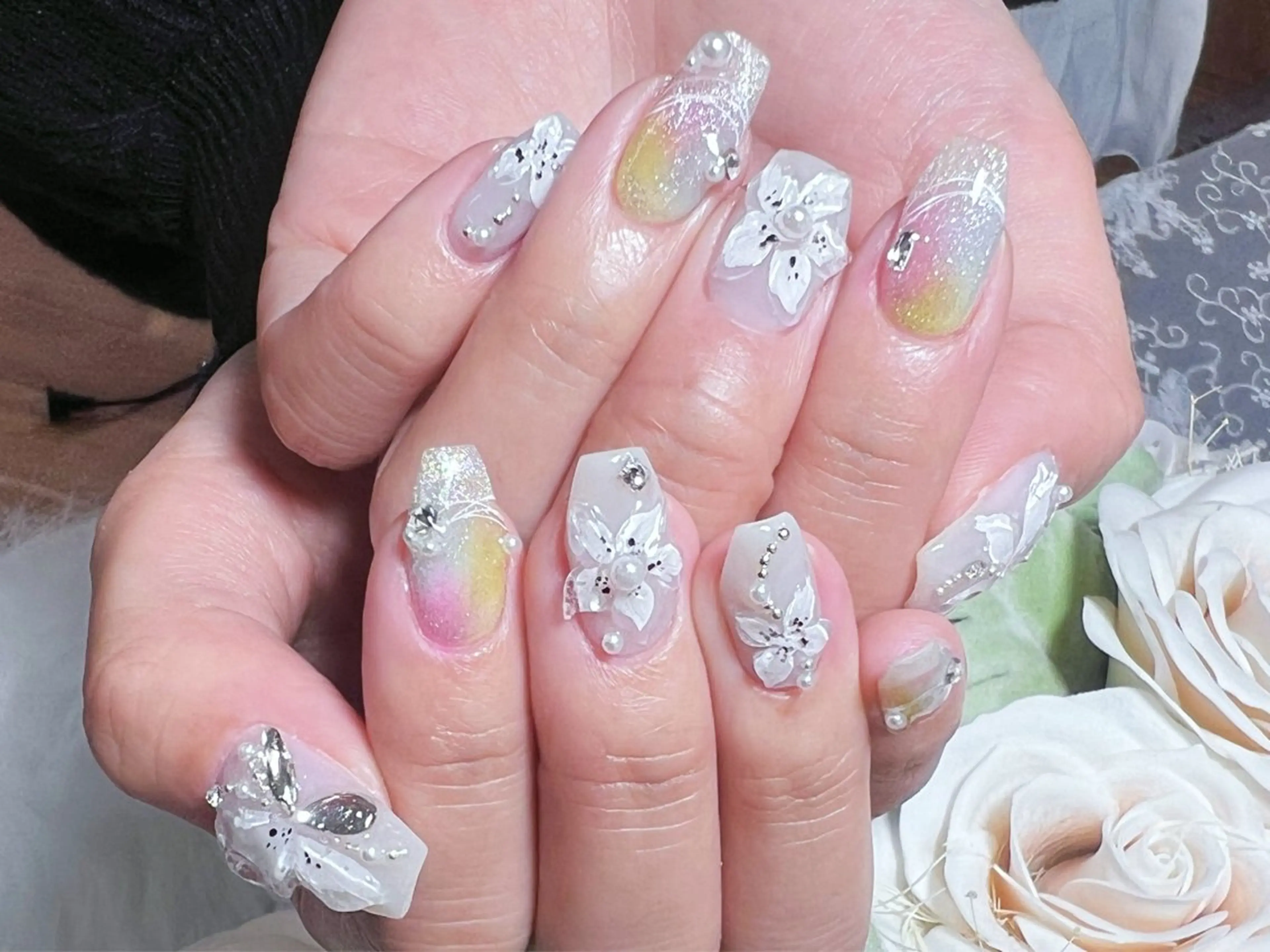 ネイル ロングネイル 持ち込み スカルプネイル ハンドネイル Painty所属・Painty nailのネイルデザイン