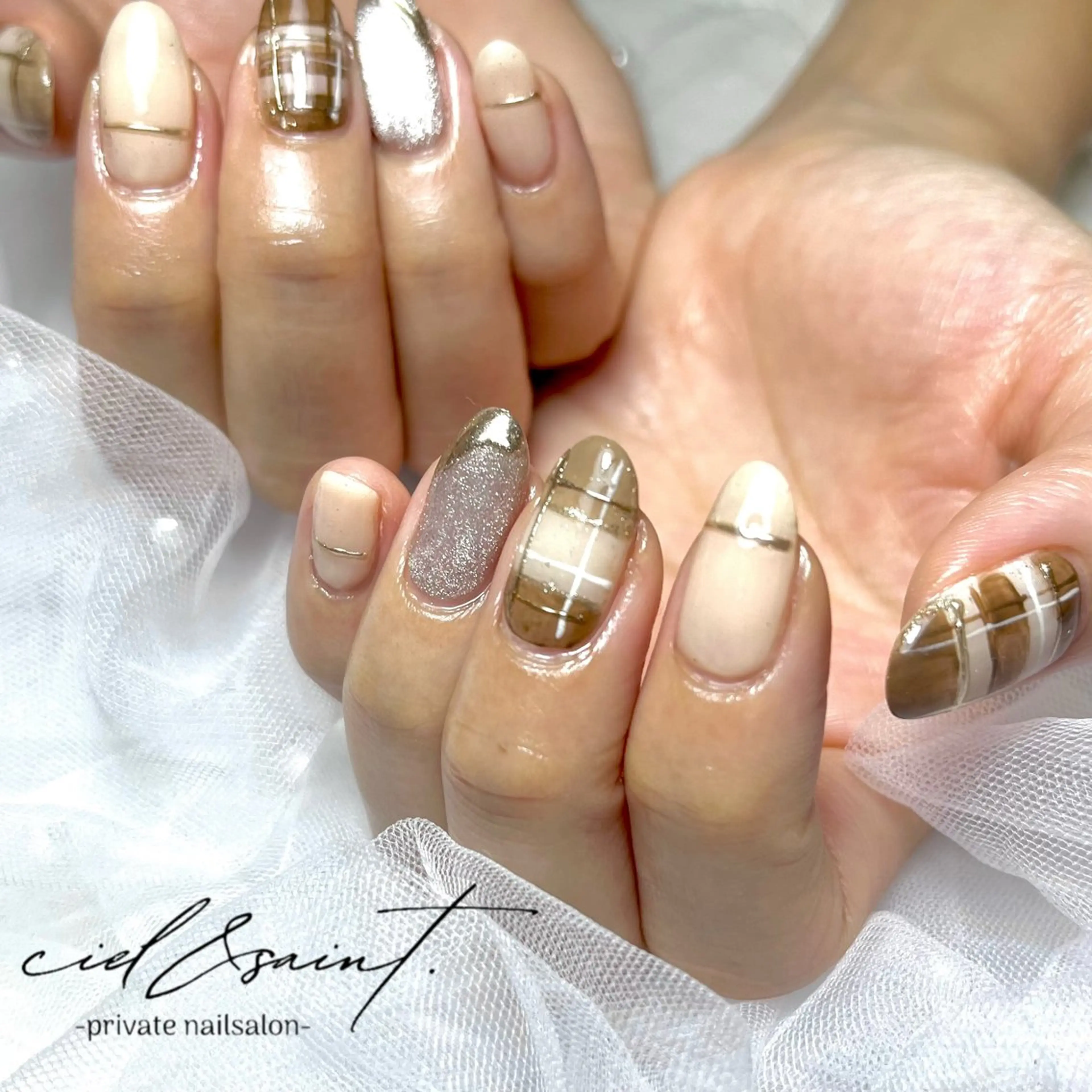 ネイル ハンドネイル nail salon ciel&saintのネイルデザイン