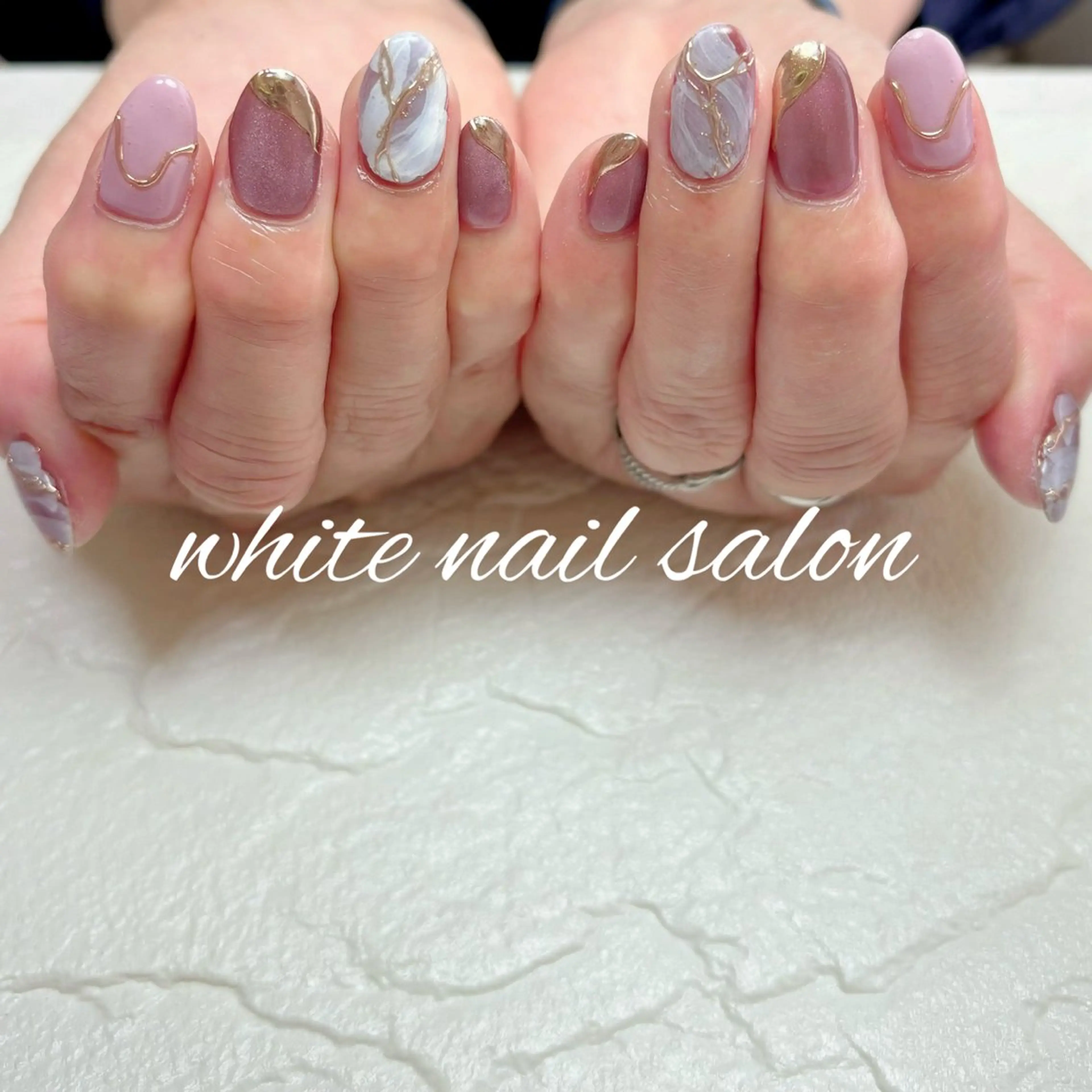 ネイル ホワイト ハンドネイル white nail salonのネイルデザイン