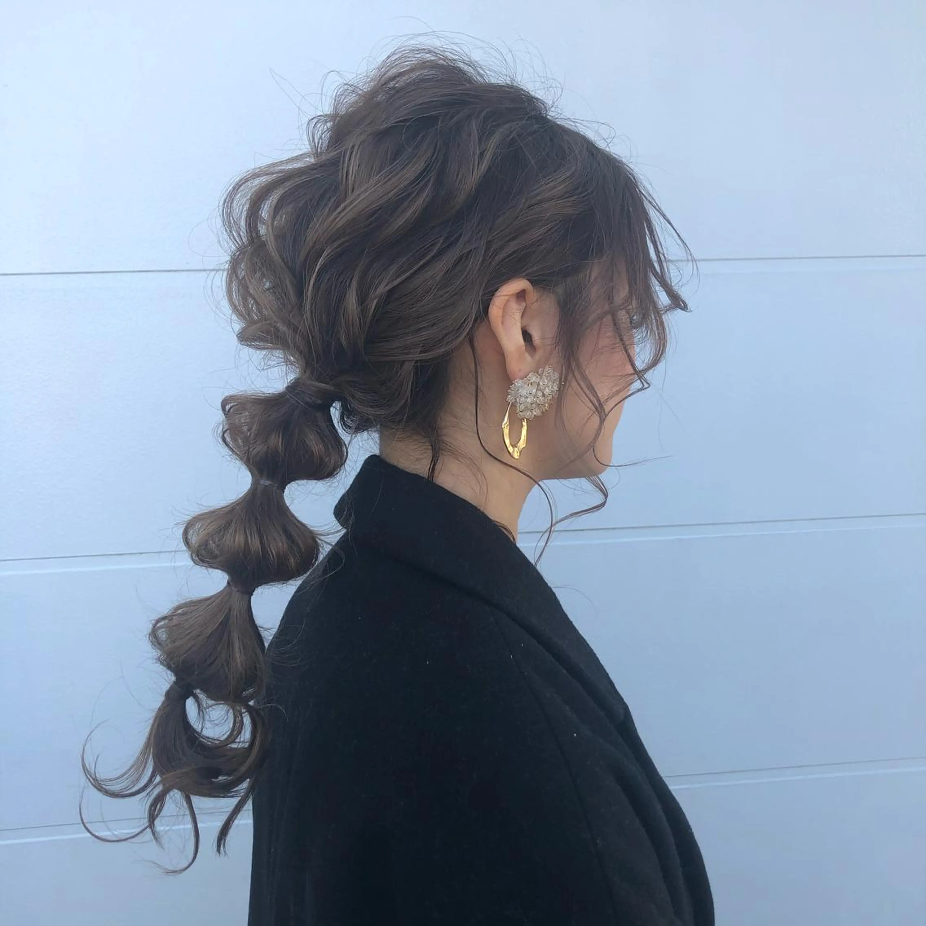 ロング ヘアアレンジ マエダ リョウのヘアスタイル