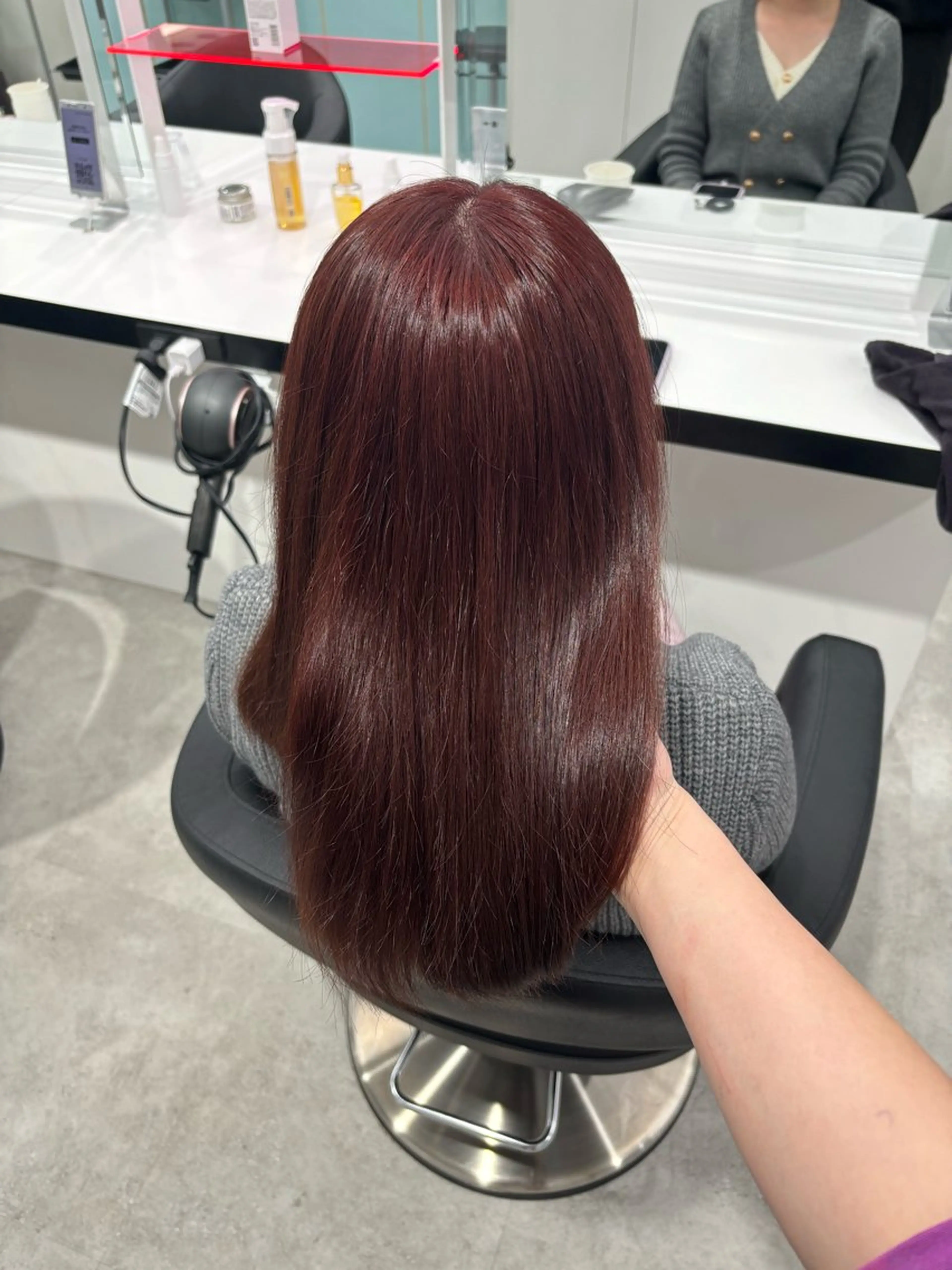 セミロング ヘアカラー Wカラー/暖色/べ ージュりく©︎🐝のヘアスタイル