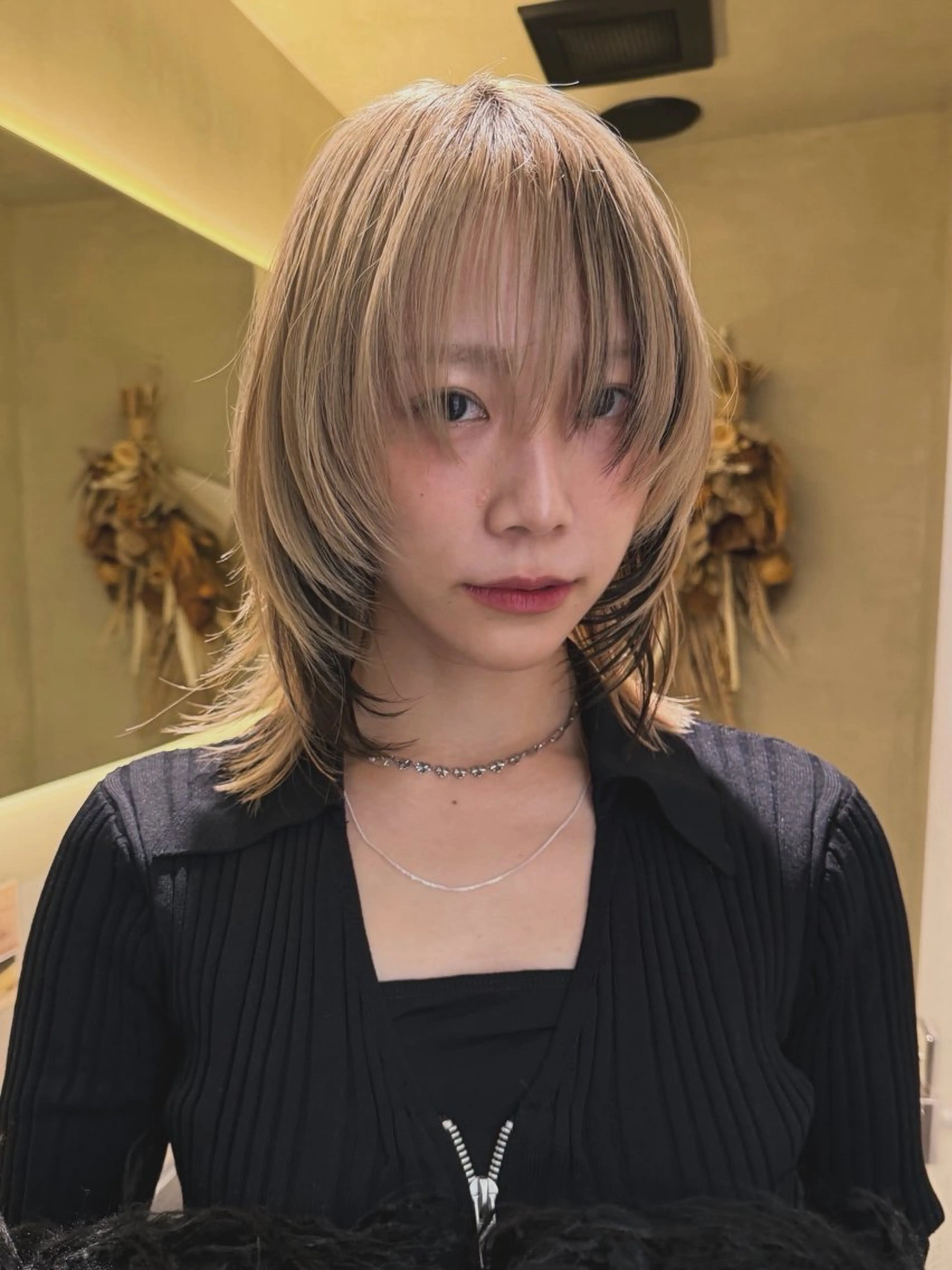 ミディアム カラー カット ヘアカラー トリートメント レイヤー/ブリーチ ♥️【木坂 桃歌】のヘアスタイル