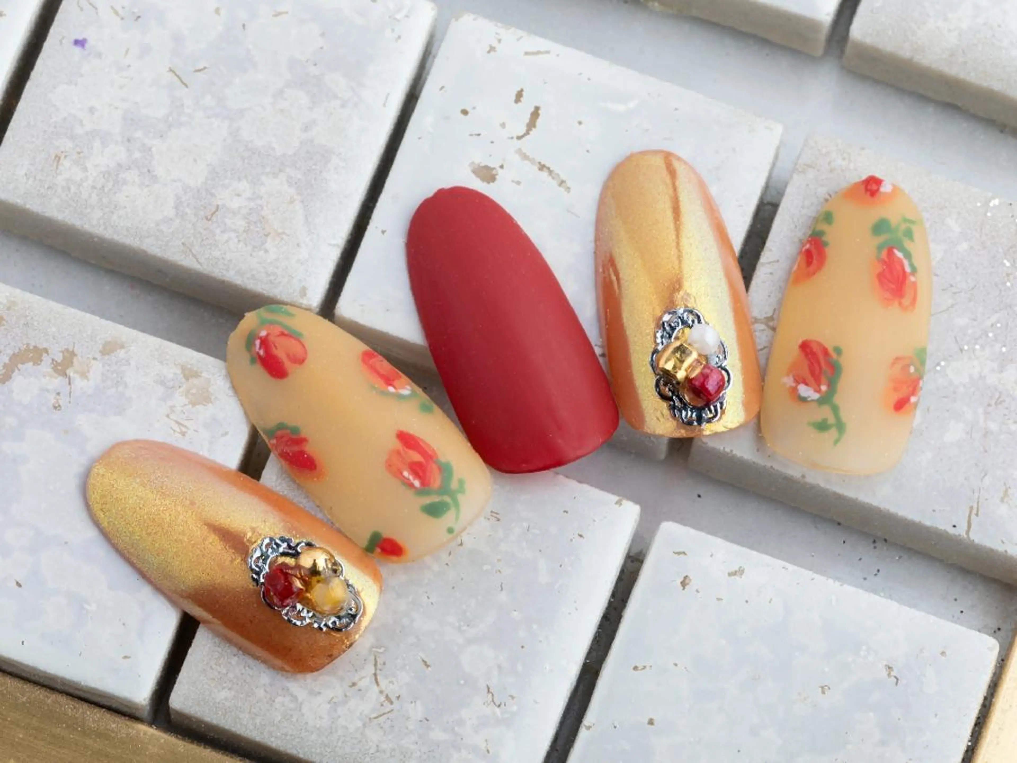 ネイル 春ネイル ハンドネイル private salon mieのネイルデザイン