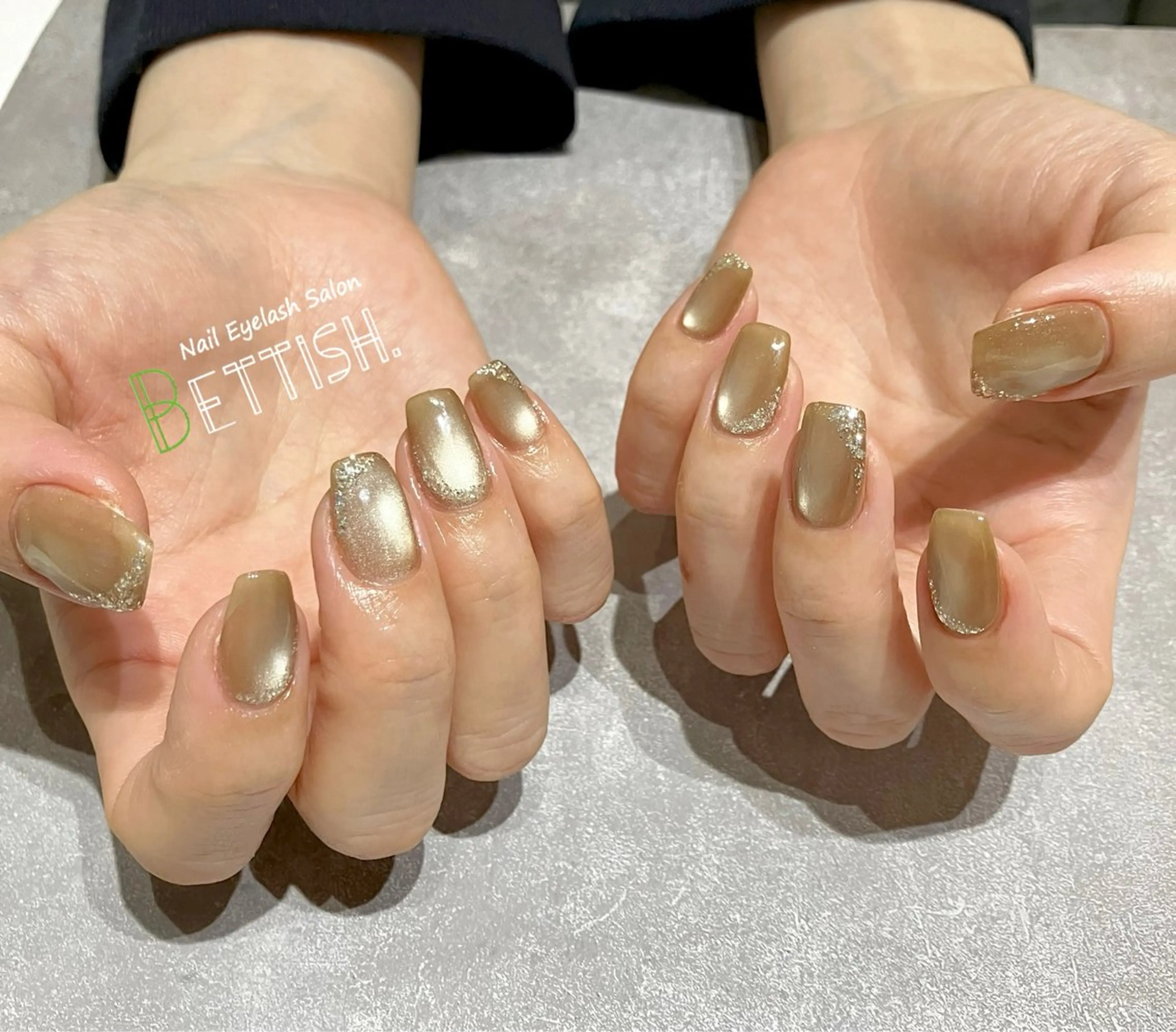 ネイル ラメ(グリッター) マグネットネイル ハンドネイル BETTISH. KUMIKO☺︎︎のネイルデザイン