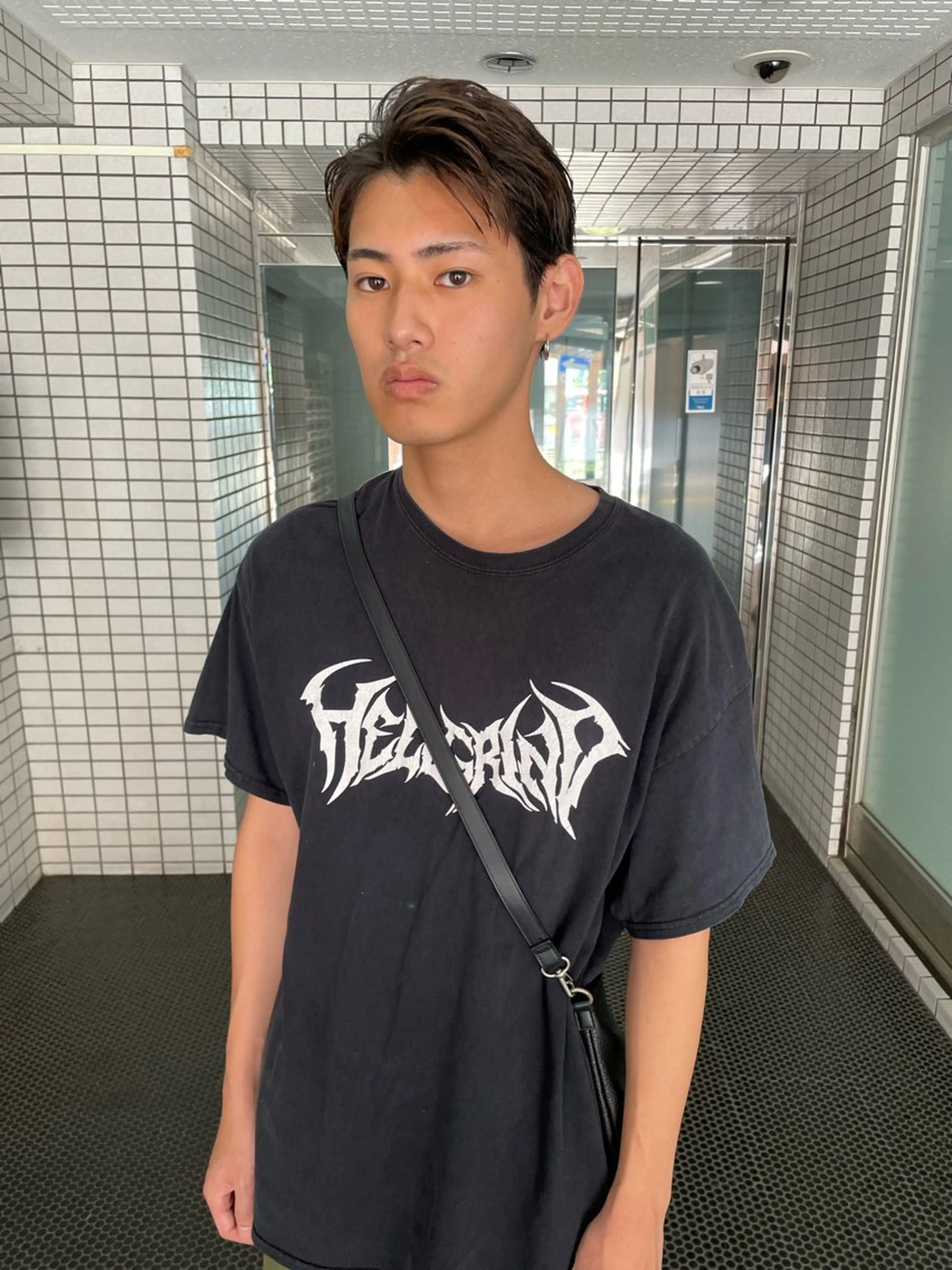 ショート メンズ オールバック ruki yabeのヘアスタイル