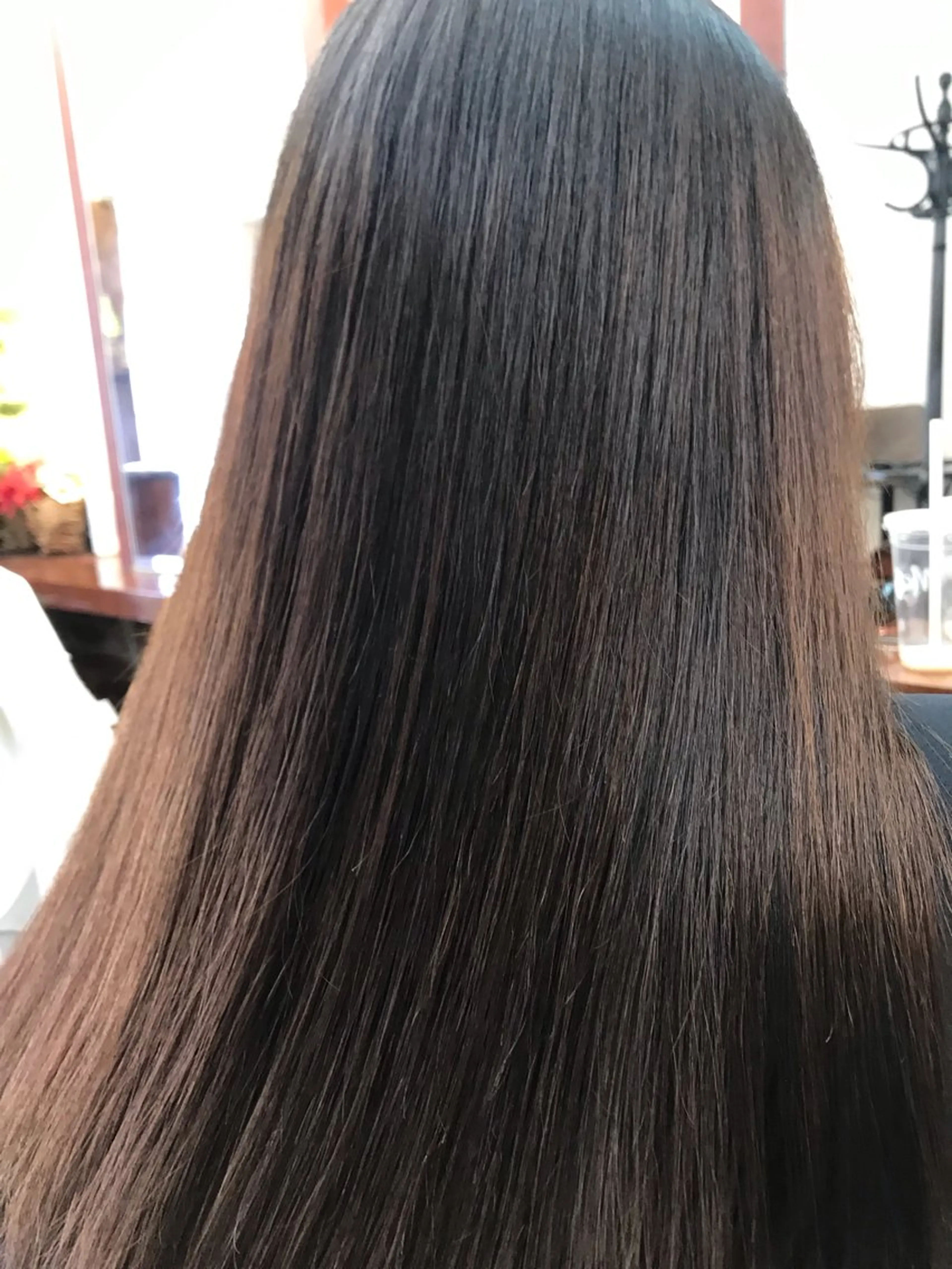 セミロング パーマ カット 縮毛矯正 トリートメント 桧山 真のヘアスタイル